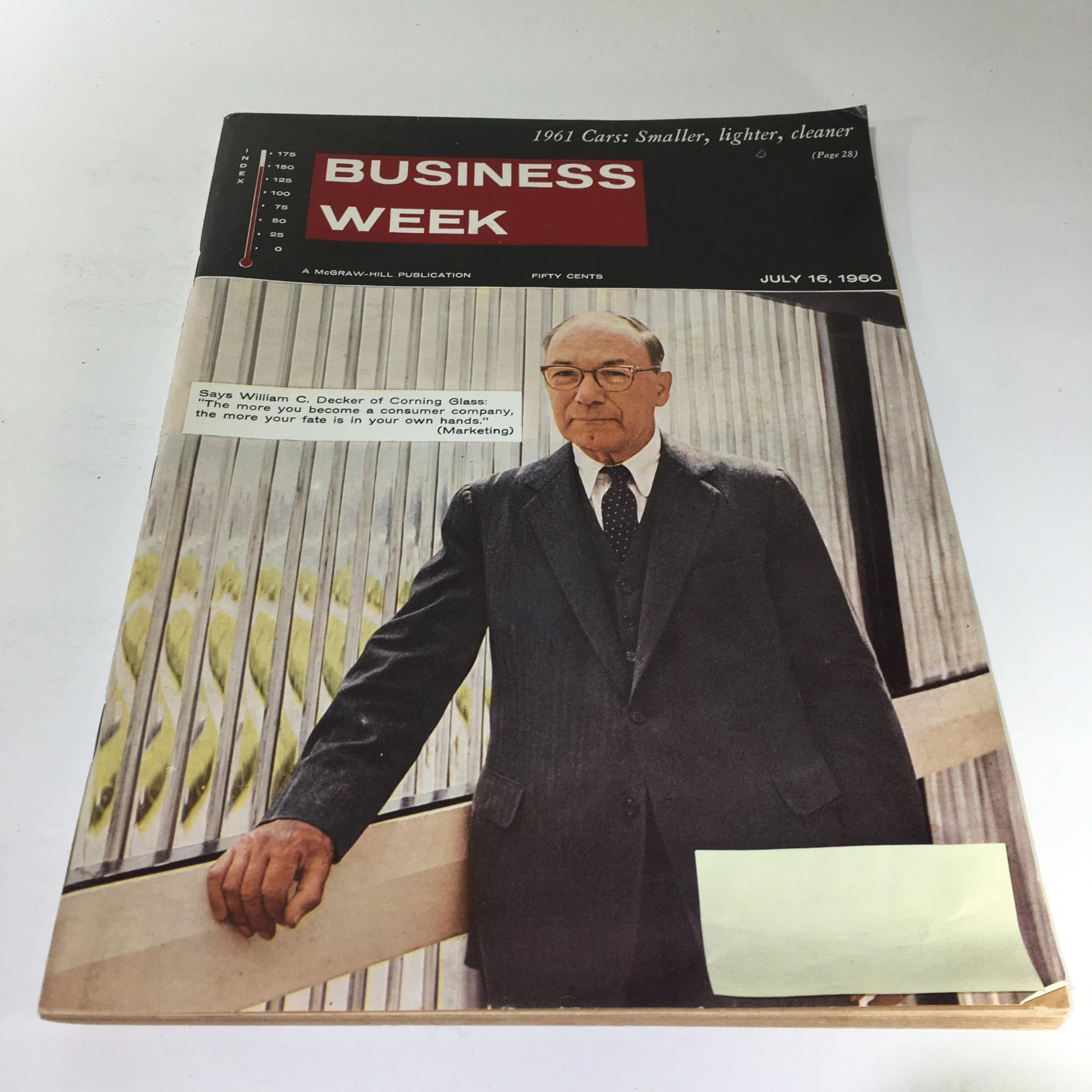 Business Week Magazine: July 16 1960 - William C. Decker of Corning Glass