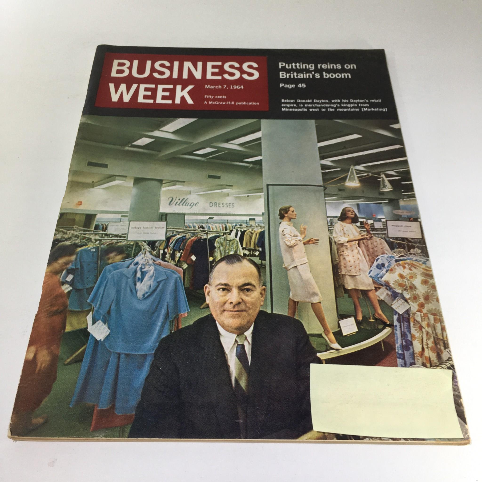 Business Week Magazine: Mar 7 1964 - Donald Dayton with his Dayton's Retail