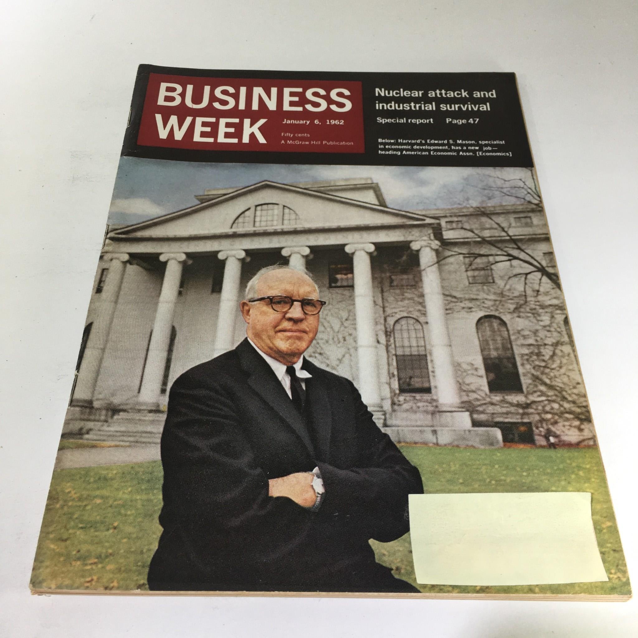 Business Week Magazine: January 6 1962 - Harvard's Edward S. Mason