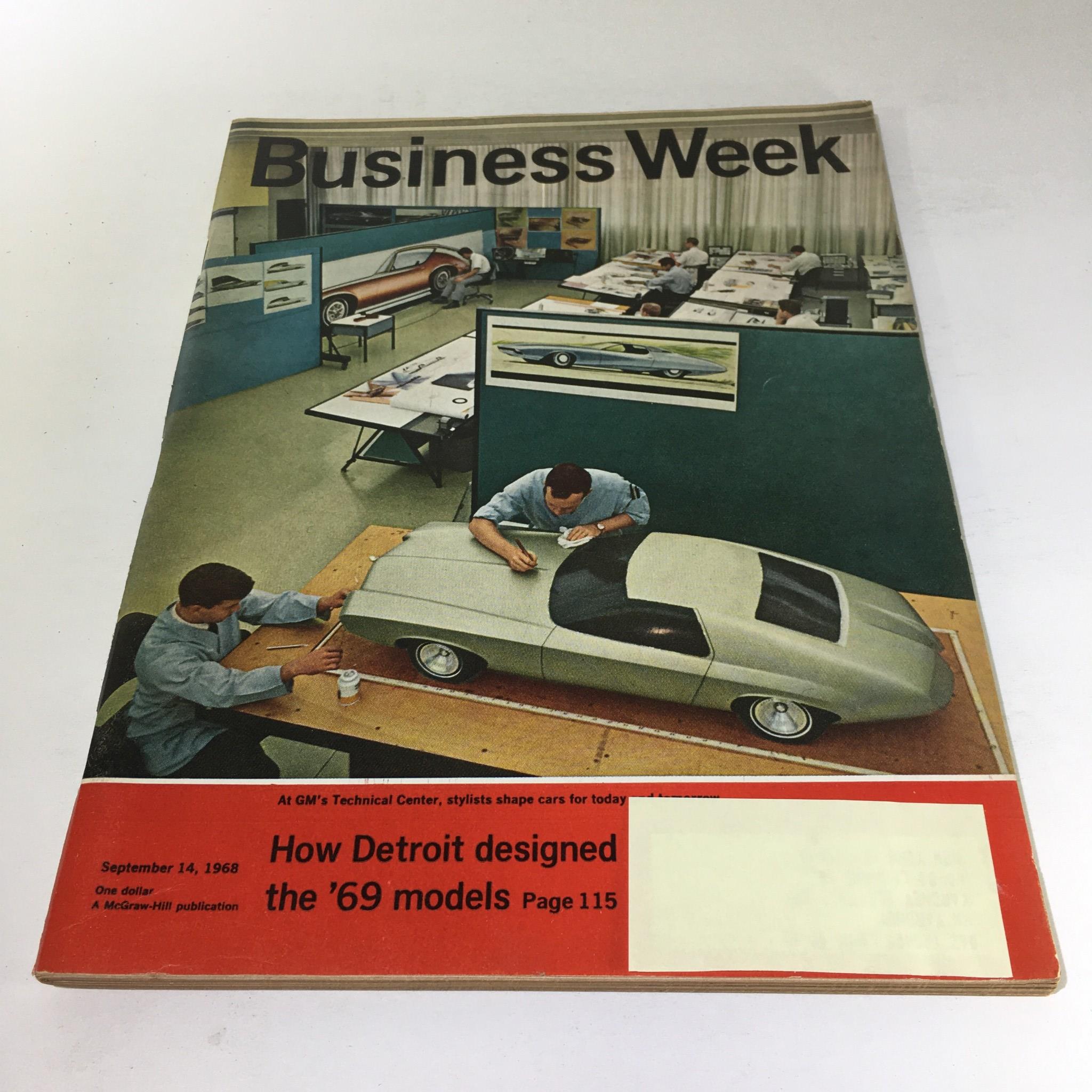 Business Week Magazine: September 14 1968 - How Detroit Designed the '69 Models