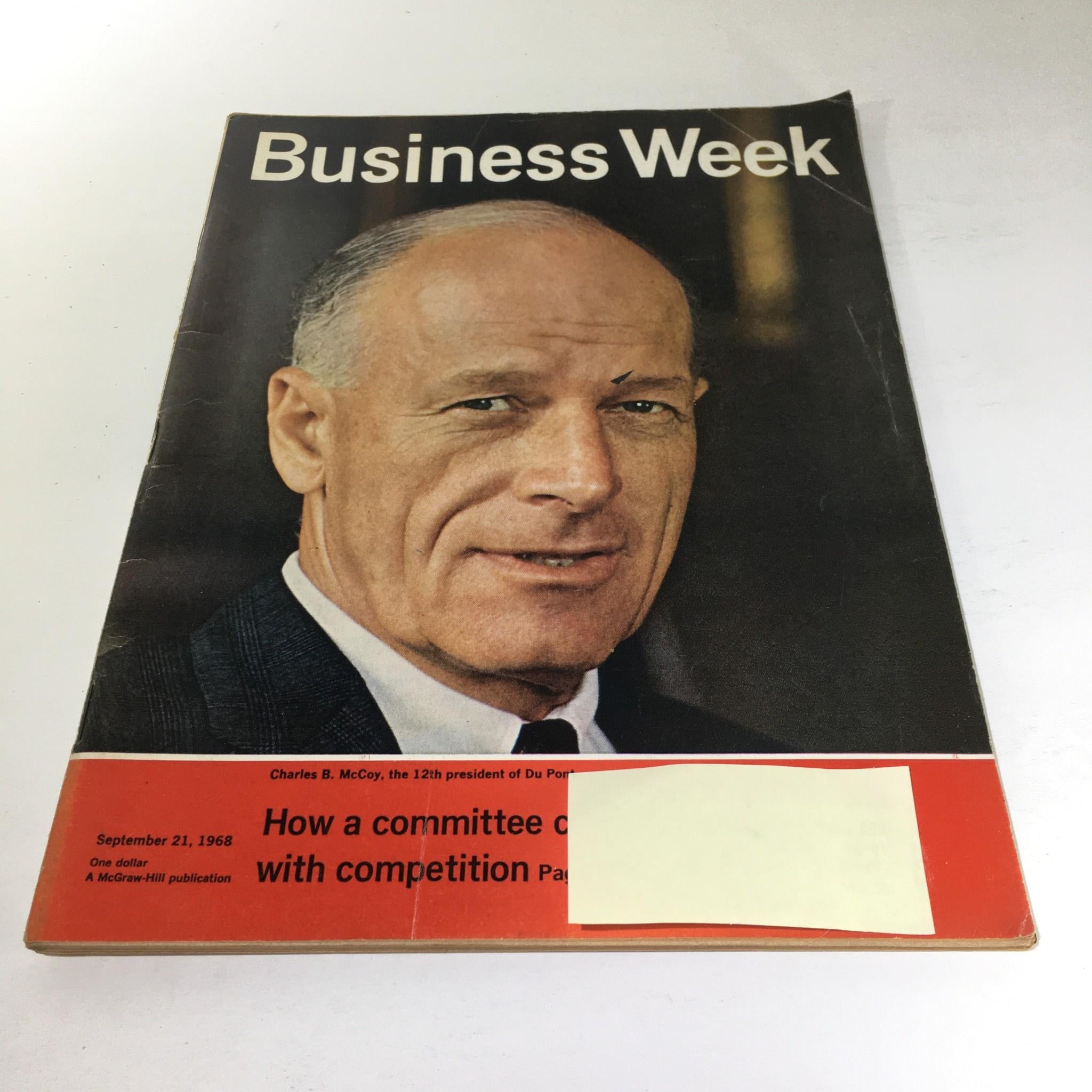 Business Week Magazine: September 21 1968 - Charles B. McCoy