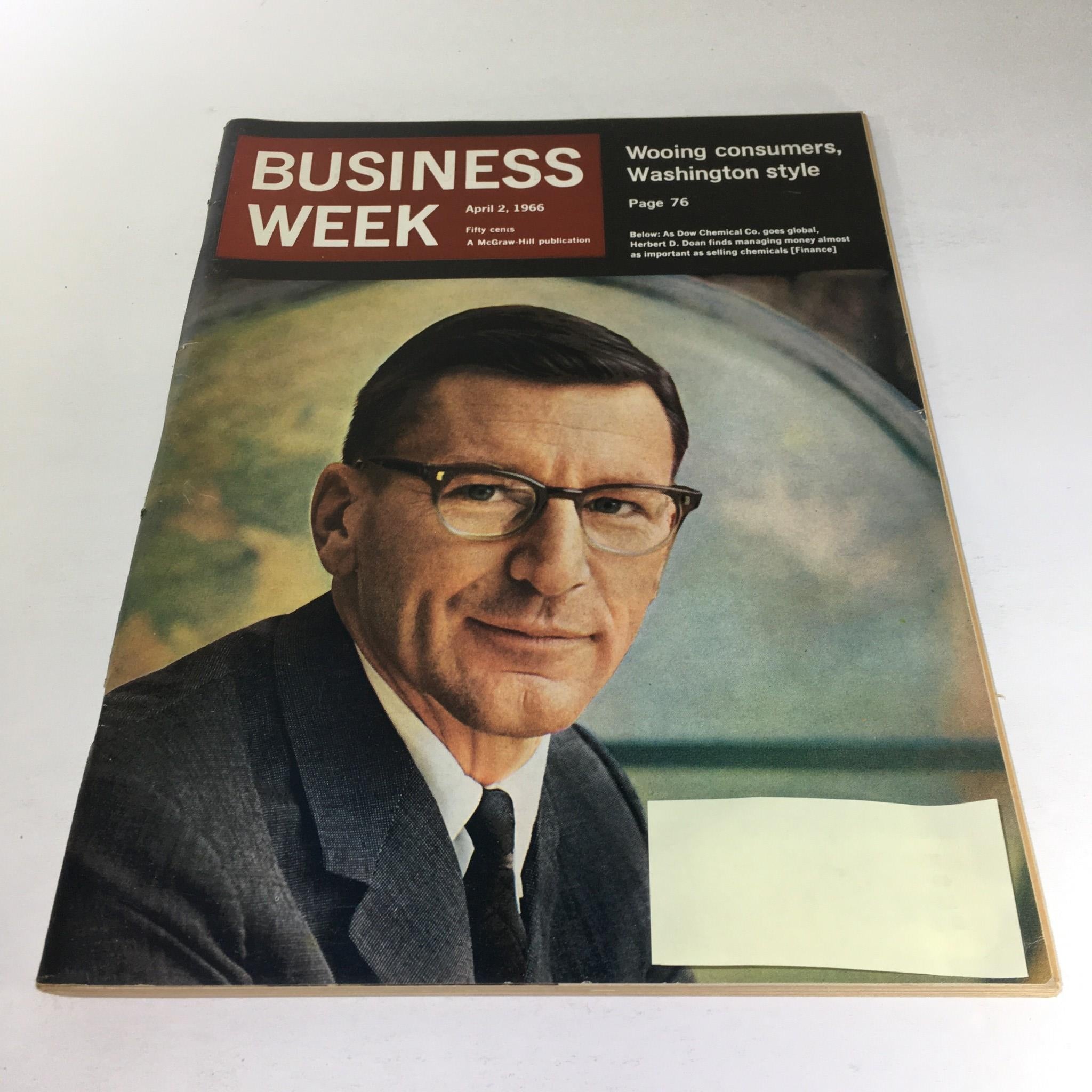 Business Week Magazine: April 2 1966 - As Dow Chemical Co.'s Herbert D. Doan