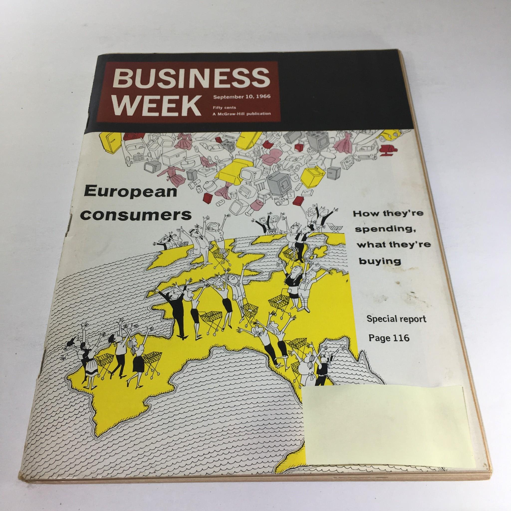 Business Week Magazine: September 10 1966 - European Consumers A Special Report