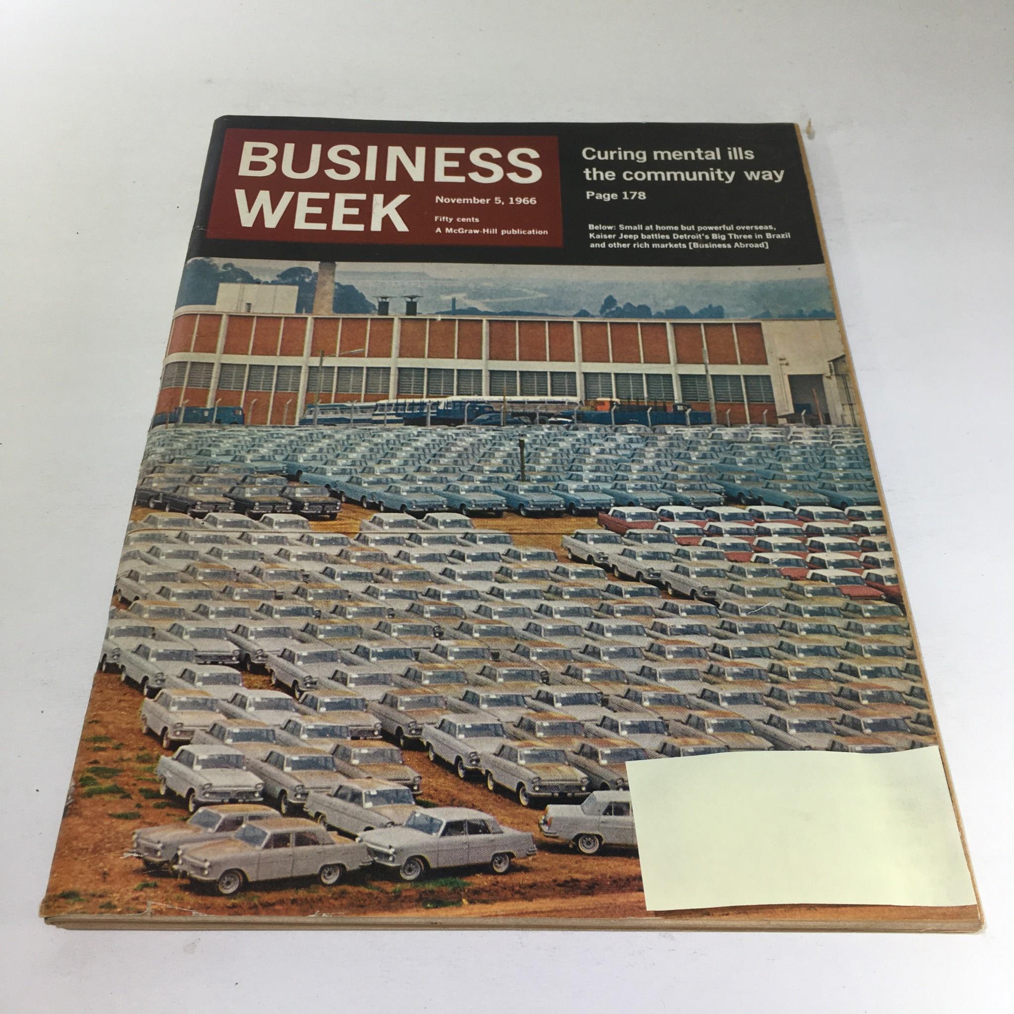 Business Week Magazine: November 5 1966 - Curing Mental Ills The Community Way