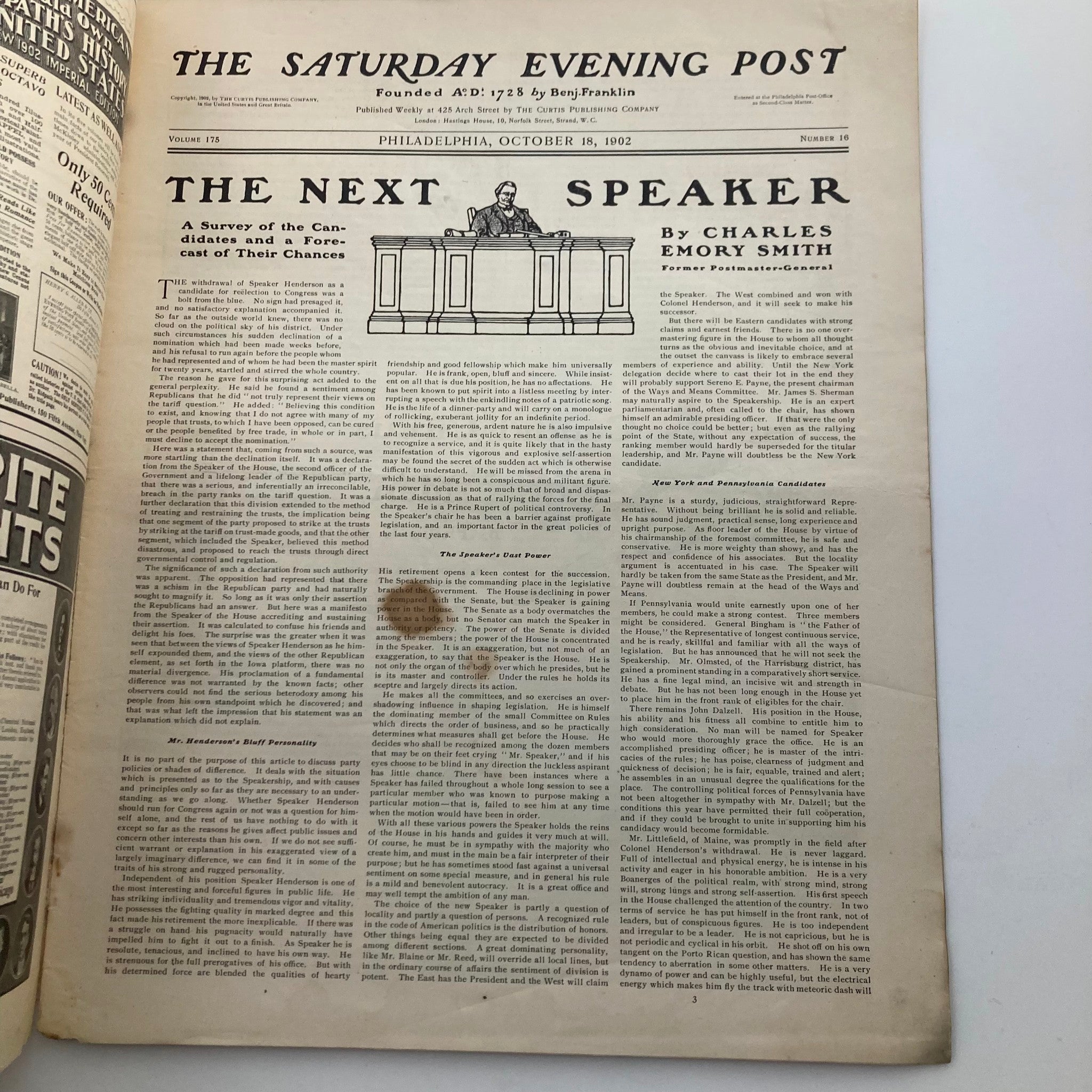 The Saturday Evening Post October 18 1902 The Candid Circus Man by P.L. Allen