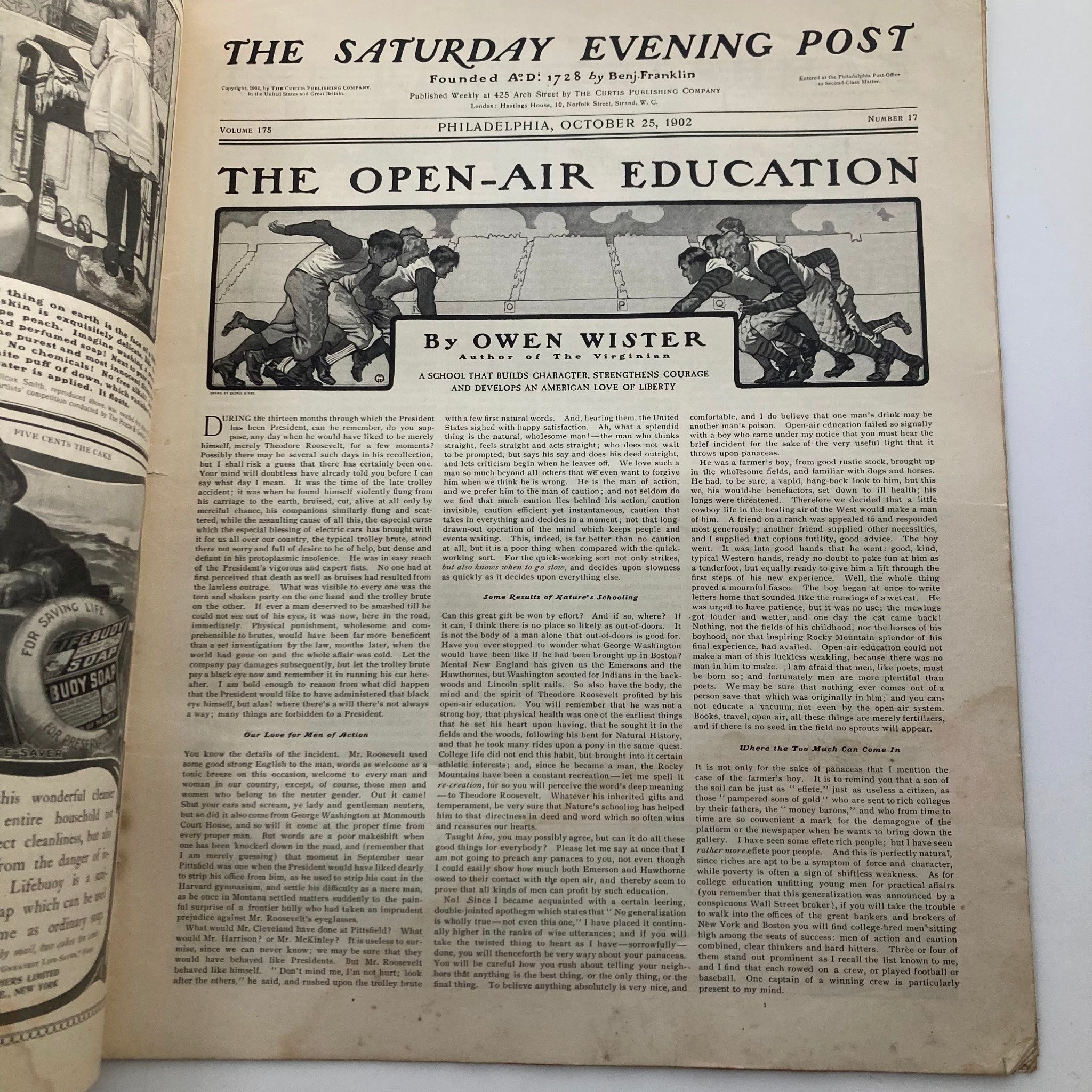 The Saturday Evening Post October 25 1902 The College Man's Number No Label