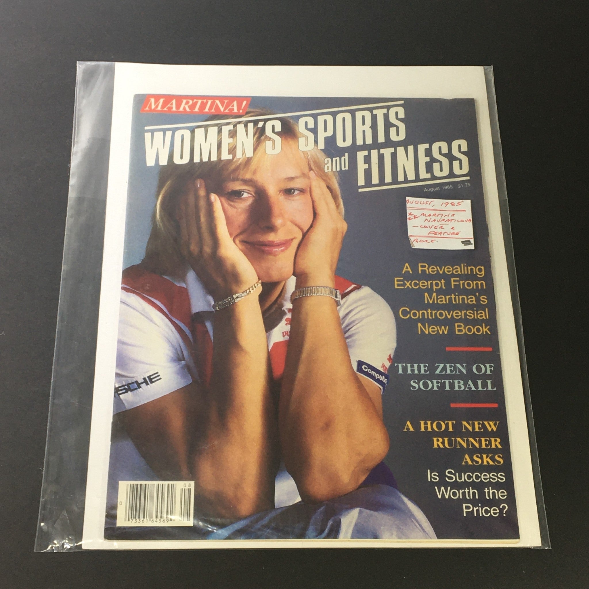 VTG Women's Sports & Fitness Magazine August 1985 Martina Navratilova, Newsstand