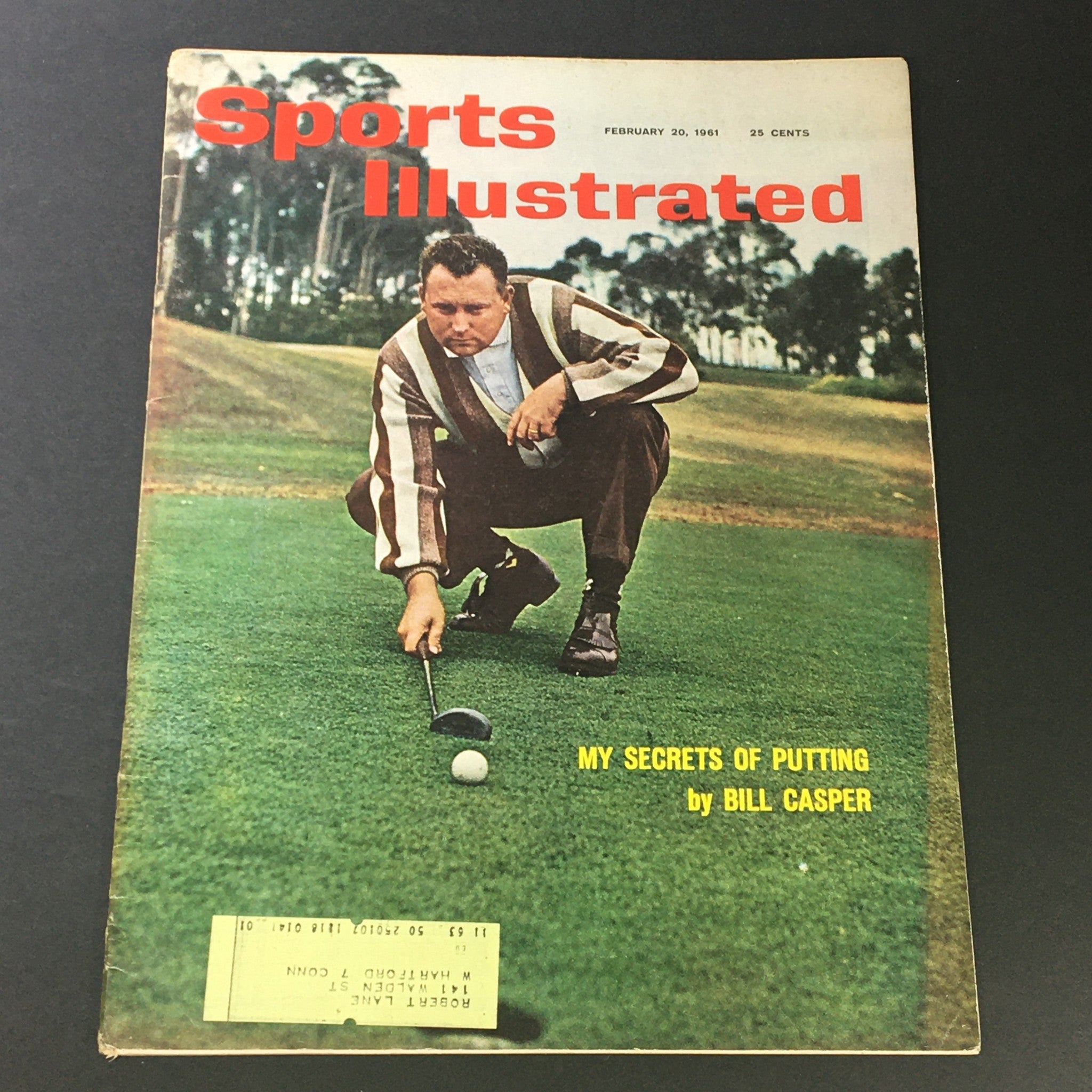 VTG Sports Illustrated Magazine February 20 1961 Bill Casper Cover and Feature