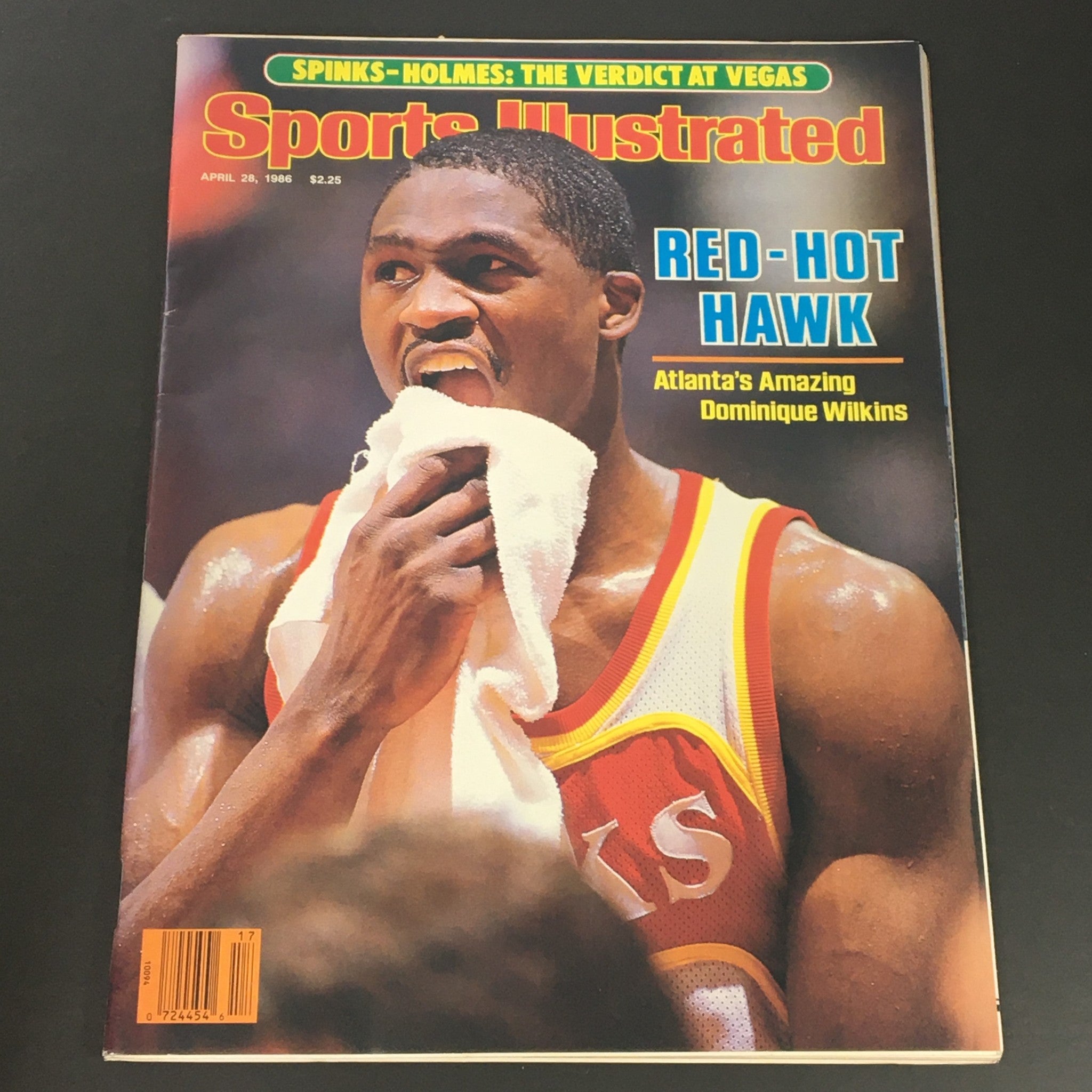 VTG Sports Illustrated Magazine April 28 1986 Dominique Wilkins Cover, Newsstand