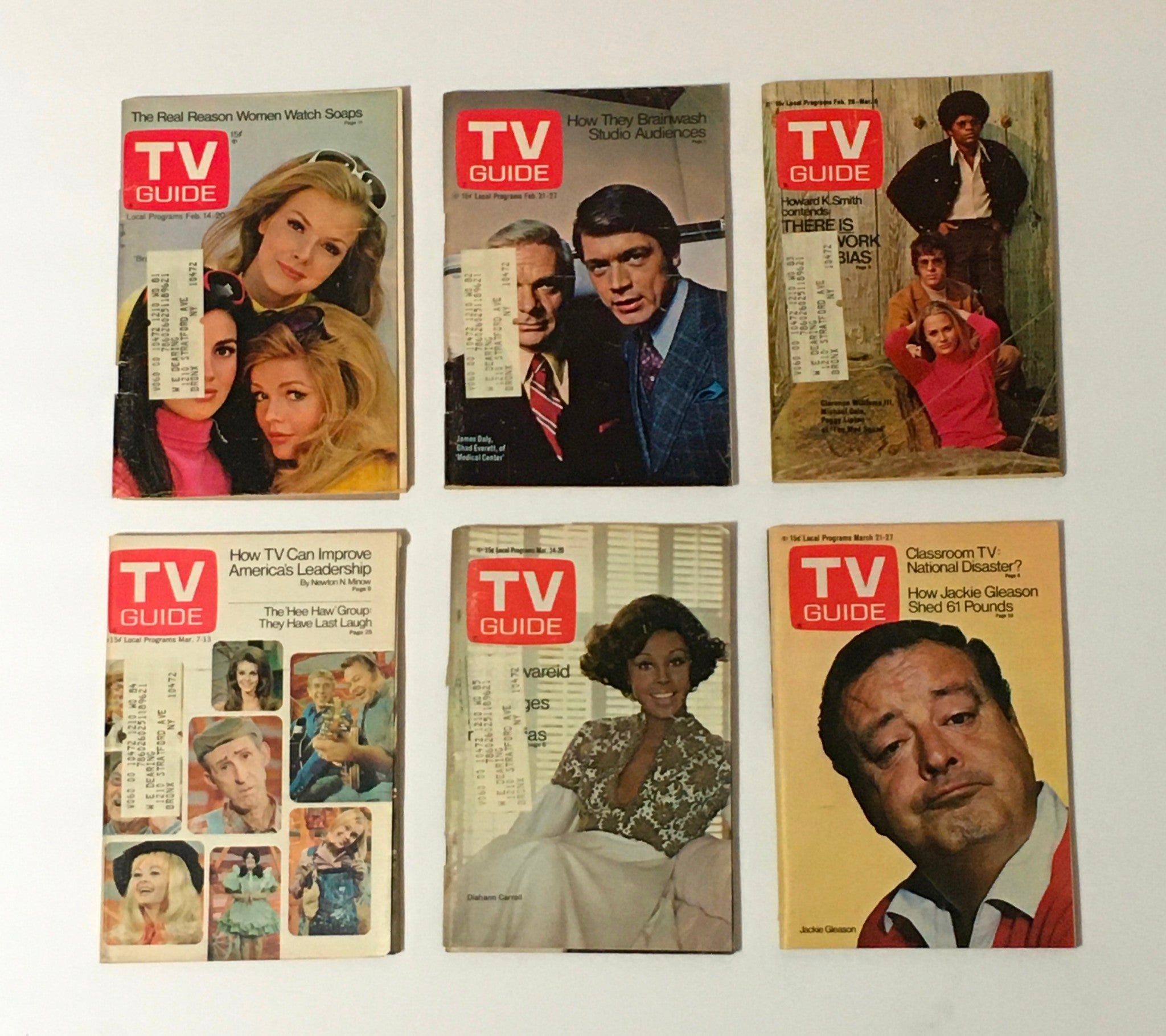 Complete Year Of TV Guide Magazines 1970, 52 Issues- Special Issue Fall Preview