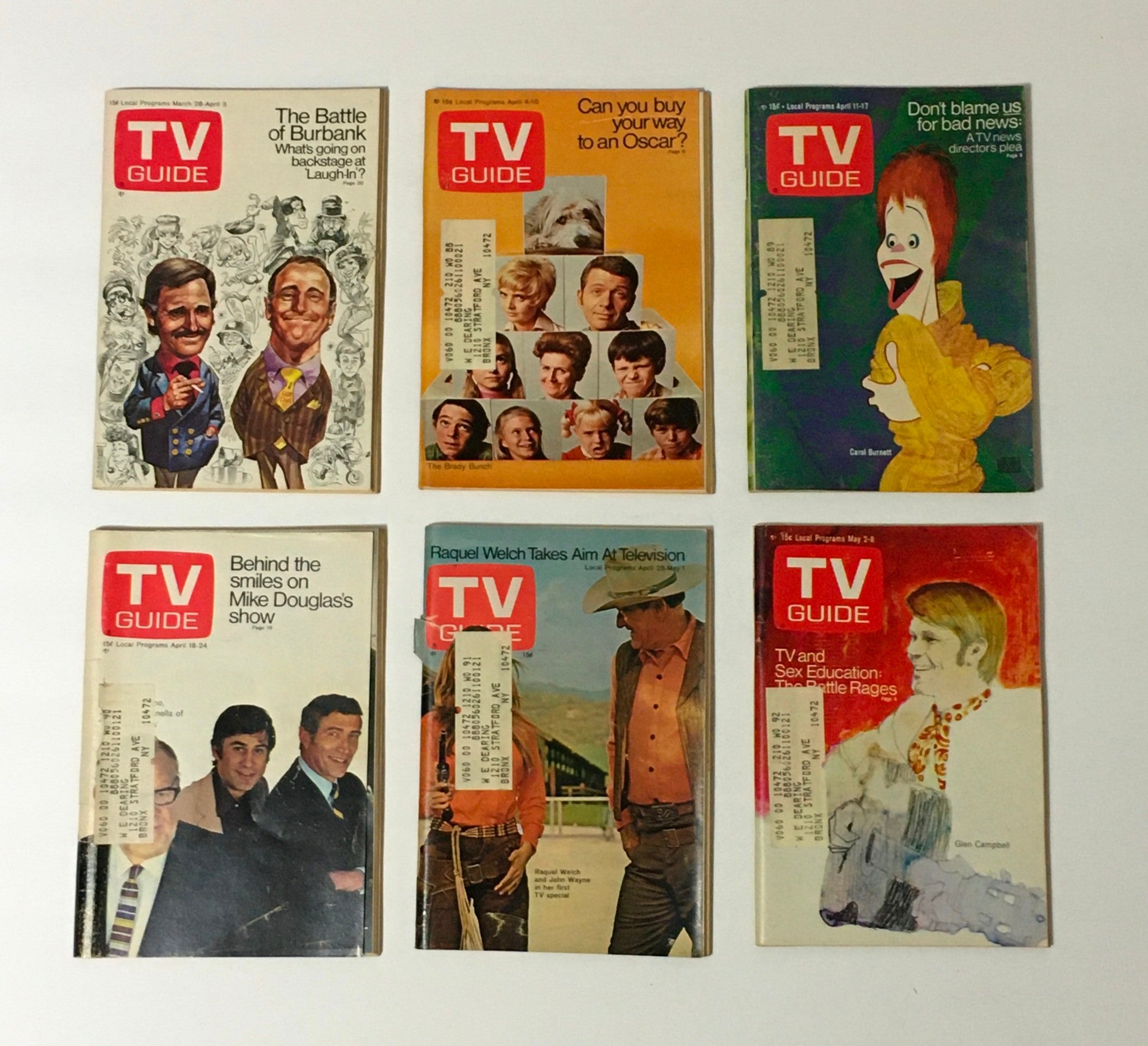 Complete Year Of TV Guide Magazines 1970, 52 Issues- Special Issue Fall Preview