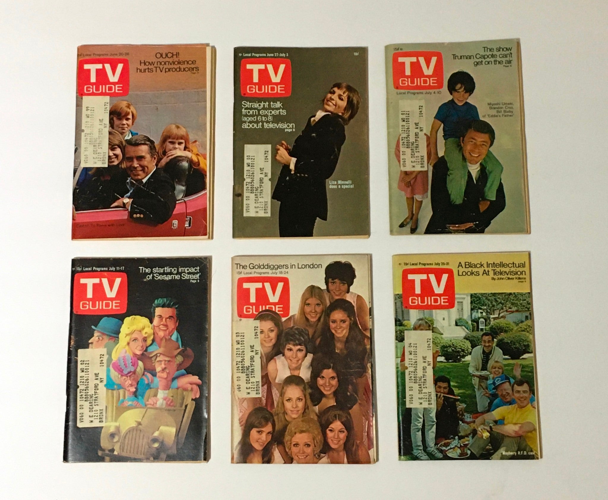 Complete Year Of TV Guide Magazines 1970, 52 Issues- Special Issue Fall Preview