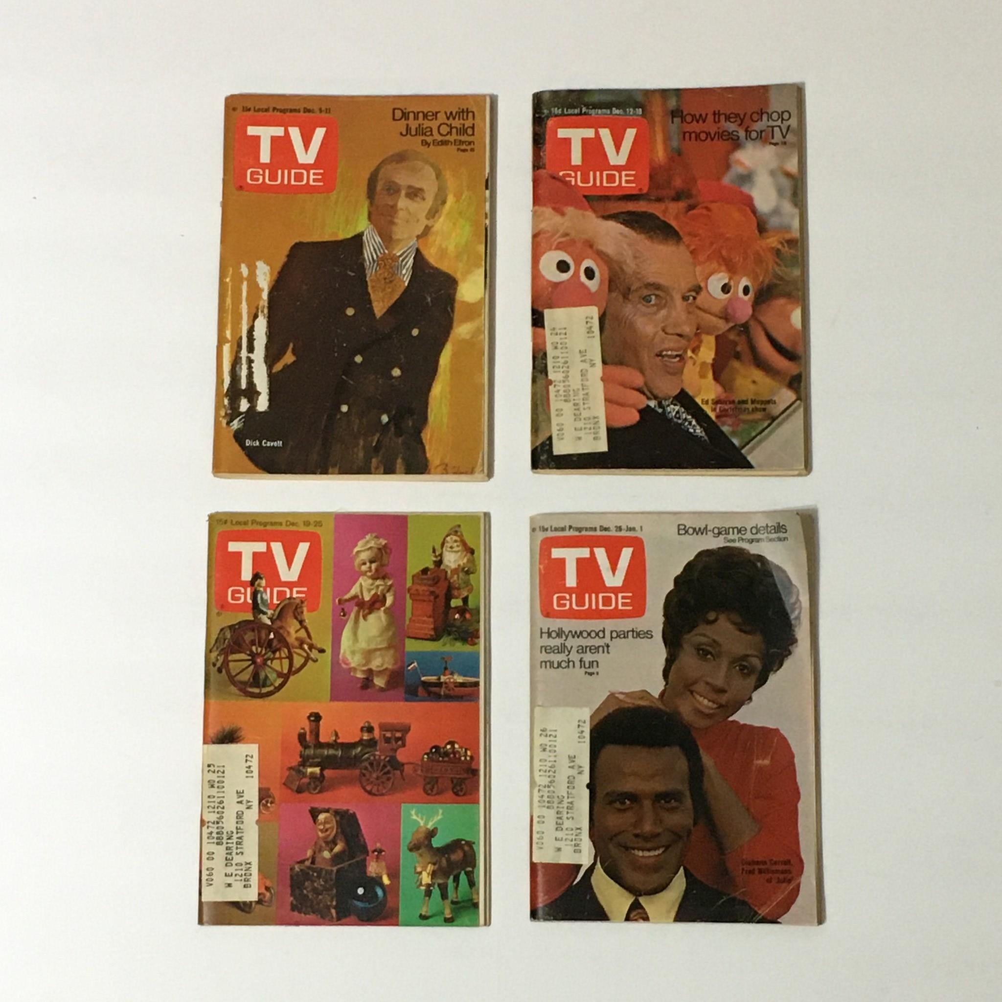 Complete Year Of TV Guide Magazines 1970, 52 Issues- Special Issue Fall Preview