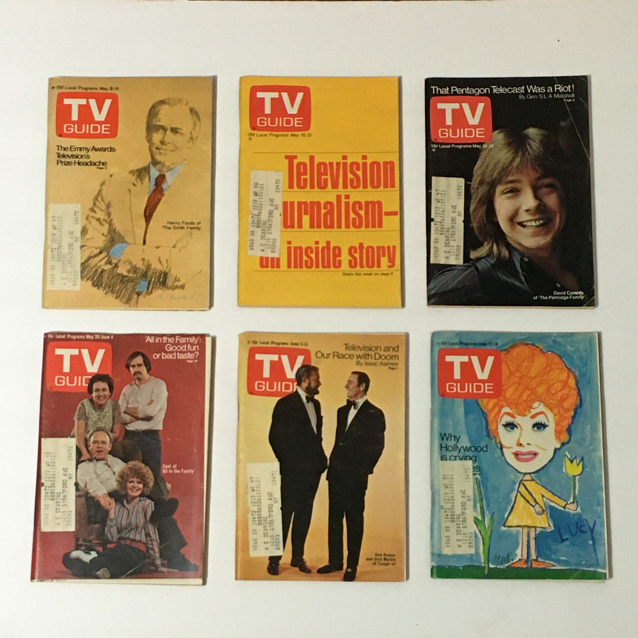 Complete Year Of TV Guide Magazines 1971, 52 Issues- Special Issue Fall Preview