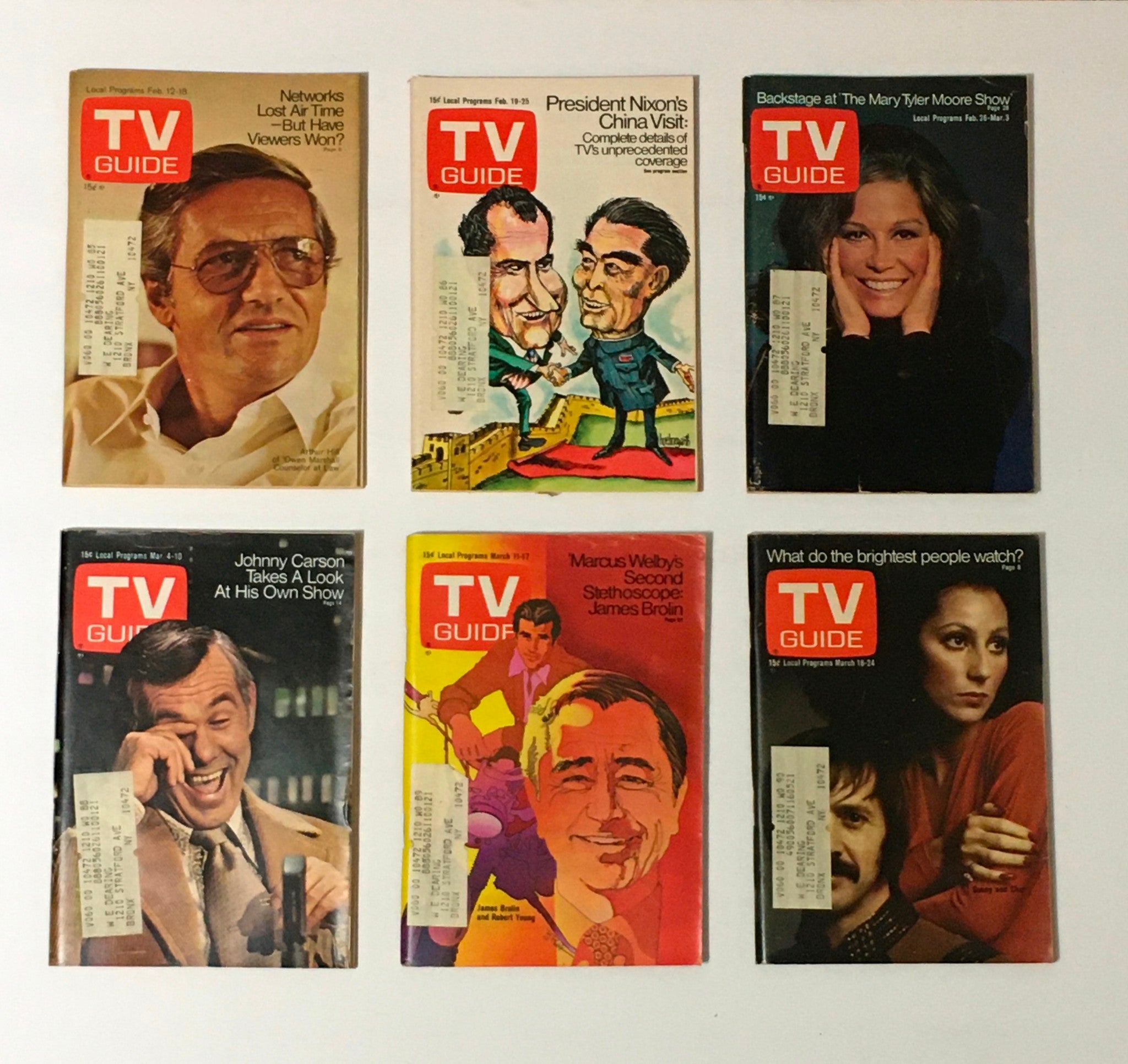 Complete Year Of TV Guide Magazines 1972, 53 Issues- Special Issue Fall Preview