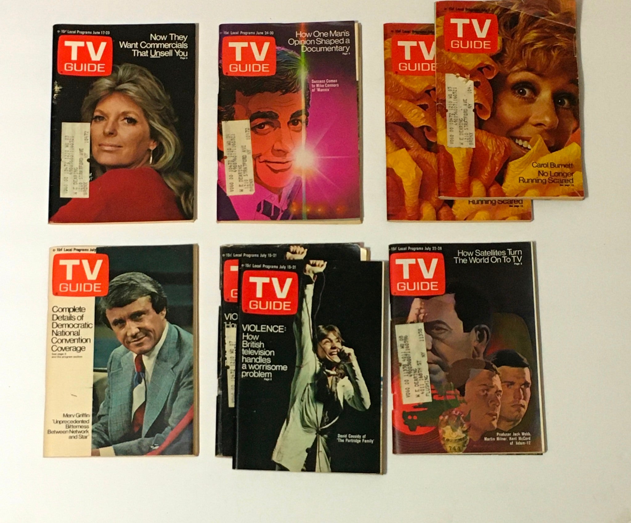 Complete Year Of TV Guide Magazines 1972, 53 Issues- Special Issue Fall Preview