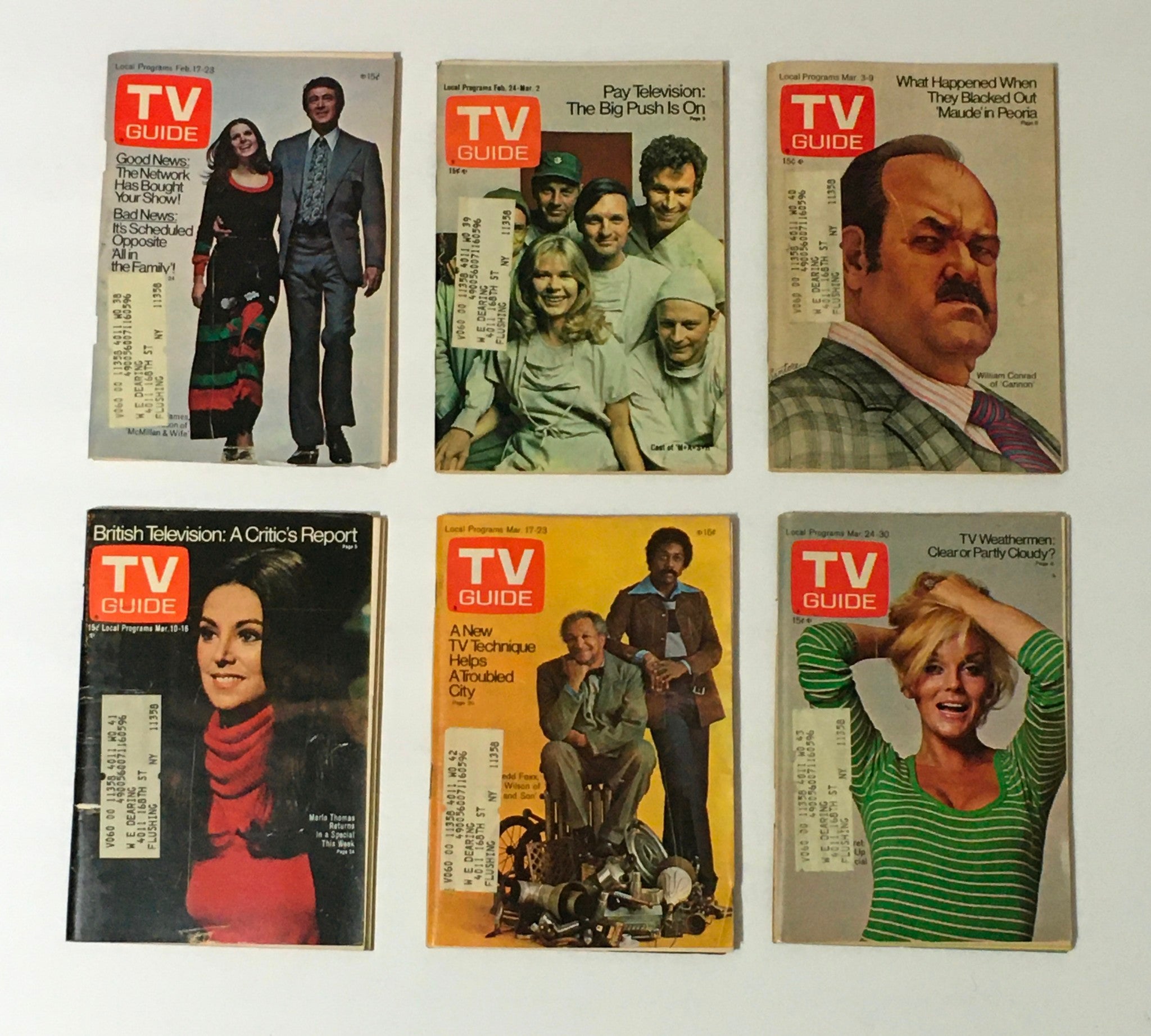 Complete Year Of TV Guide Magazines 1973, 53 Issues- Special Issue Fall Preview