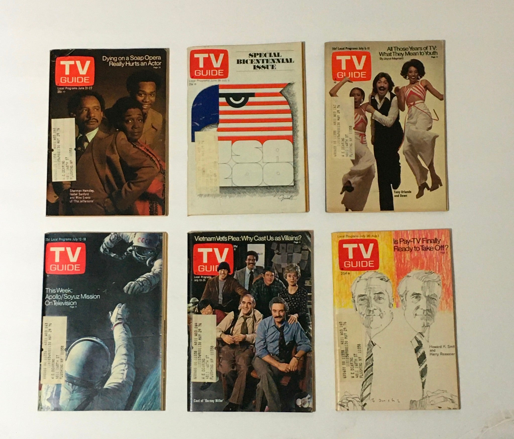 Complete Year Of TV Guide Magazines 1975, 52 Issues- Special Issue Fall Preview