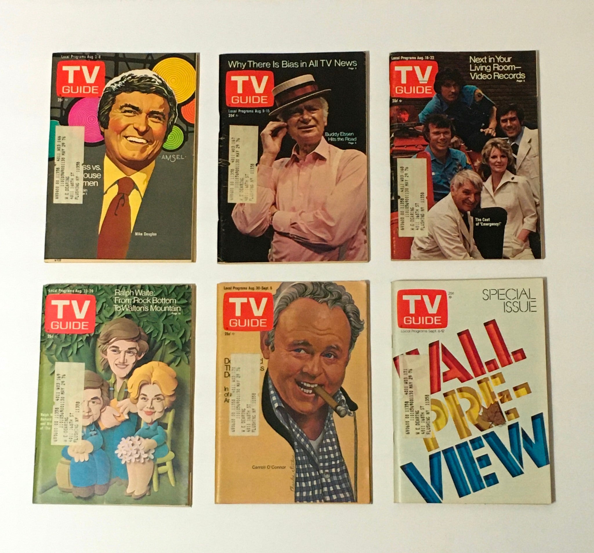 Complete Year Of TV Guide Magazines 1975, 52 Issues- Special Issue Fall Preview