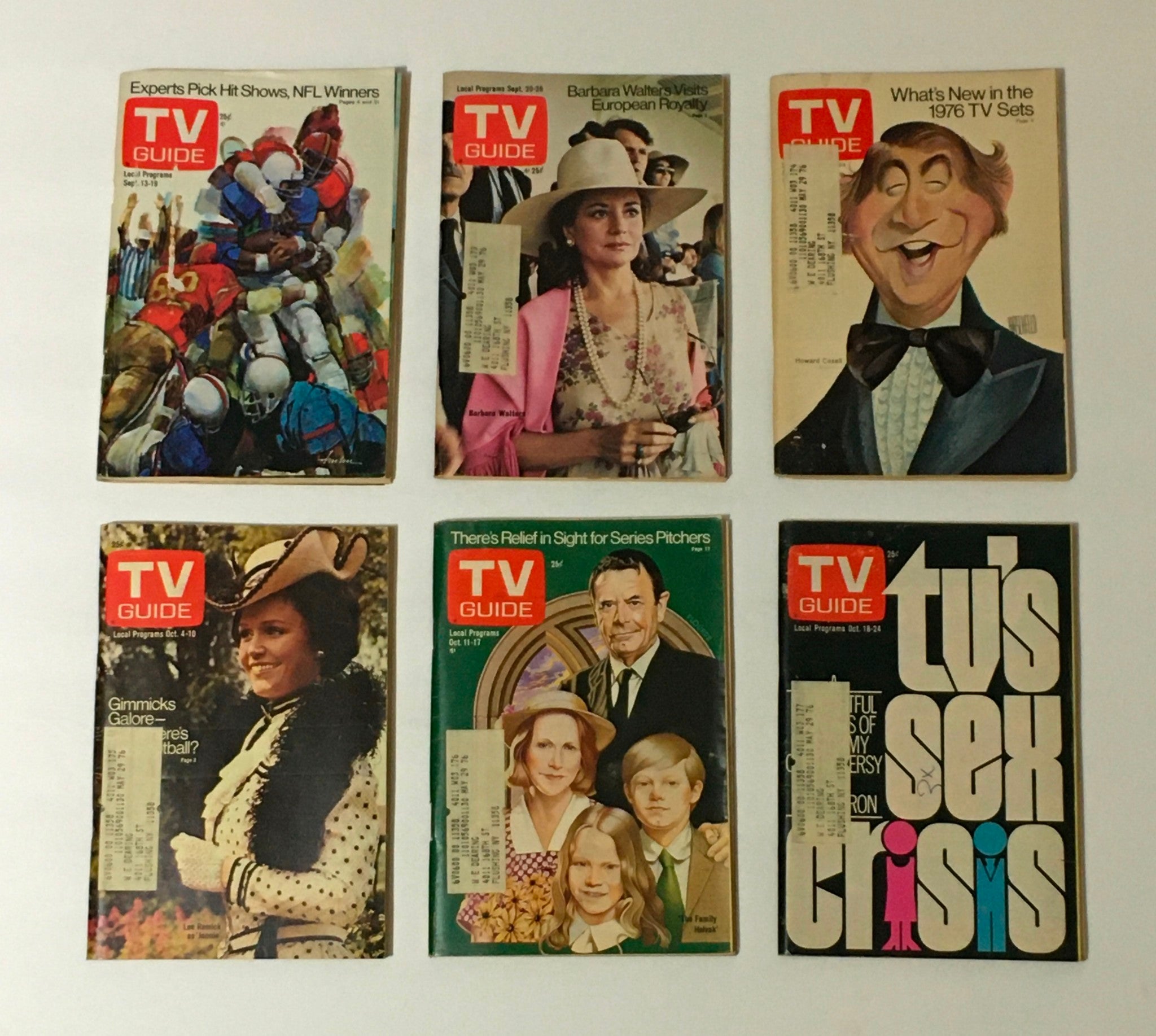 Complete Year Of TV Guide Magazines 1975, 52 Issues- Special Issue Fall Preview