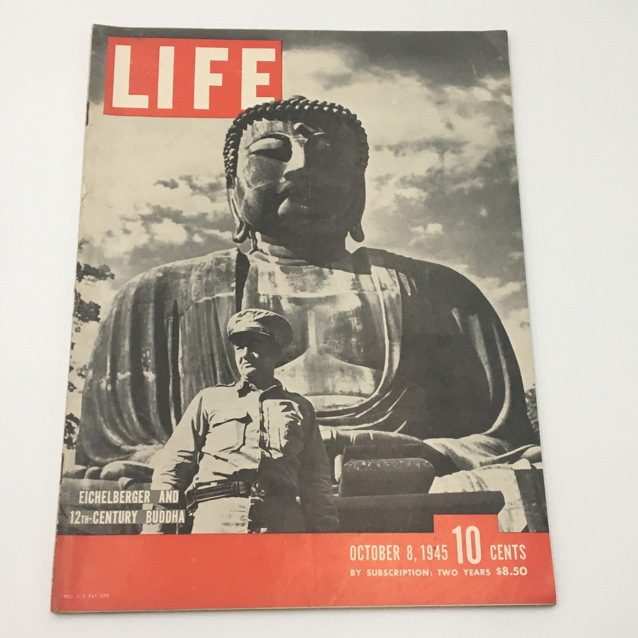 VTG Life Magazine October 8 1945 Robert L. Eichelberger Cover Feature, Newsstand