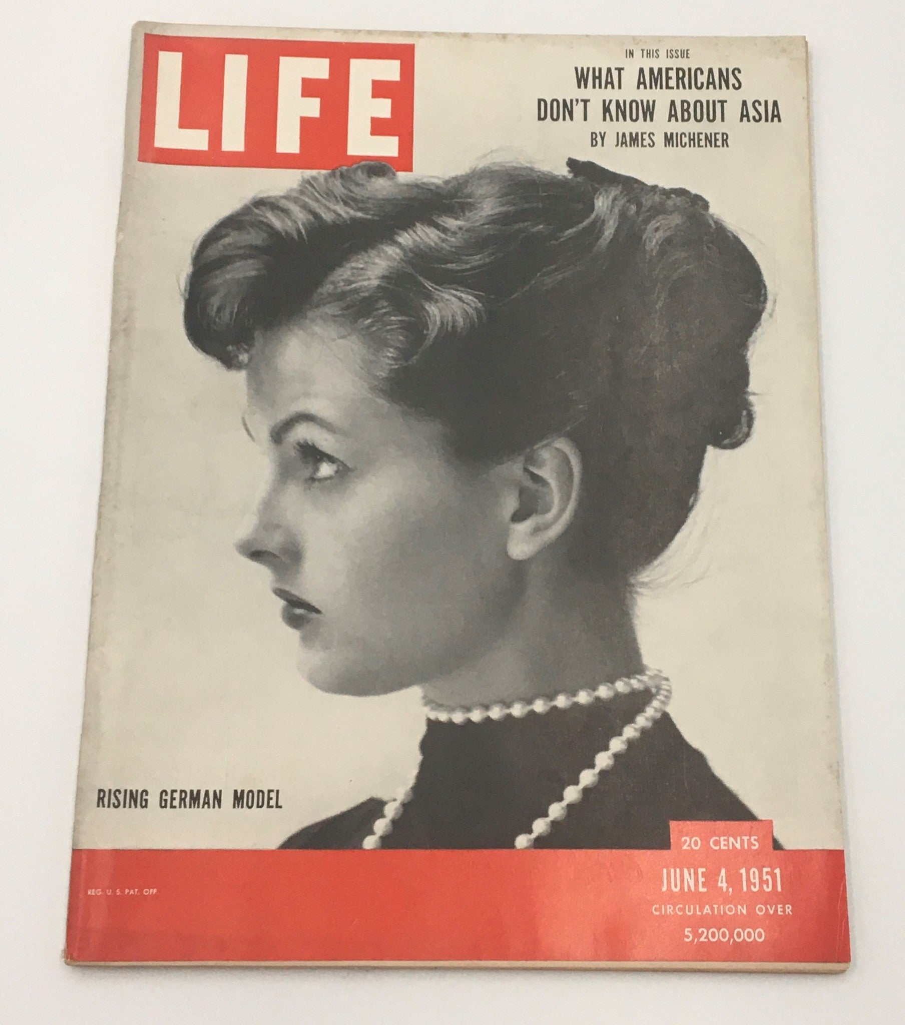 VTG Life Magazine June 4 1951 Rising German Model Cover Feature, Newsstand