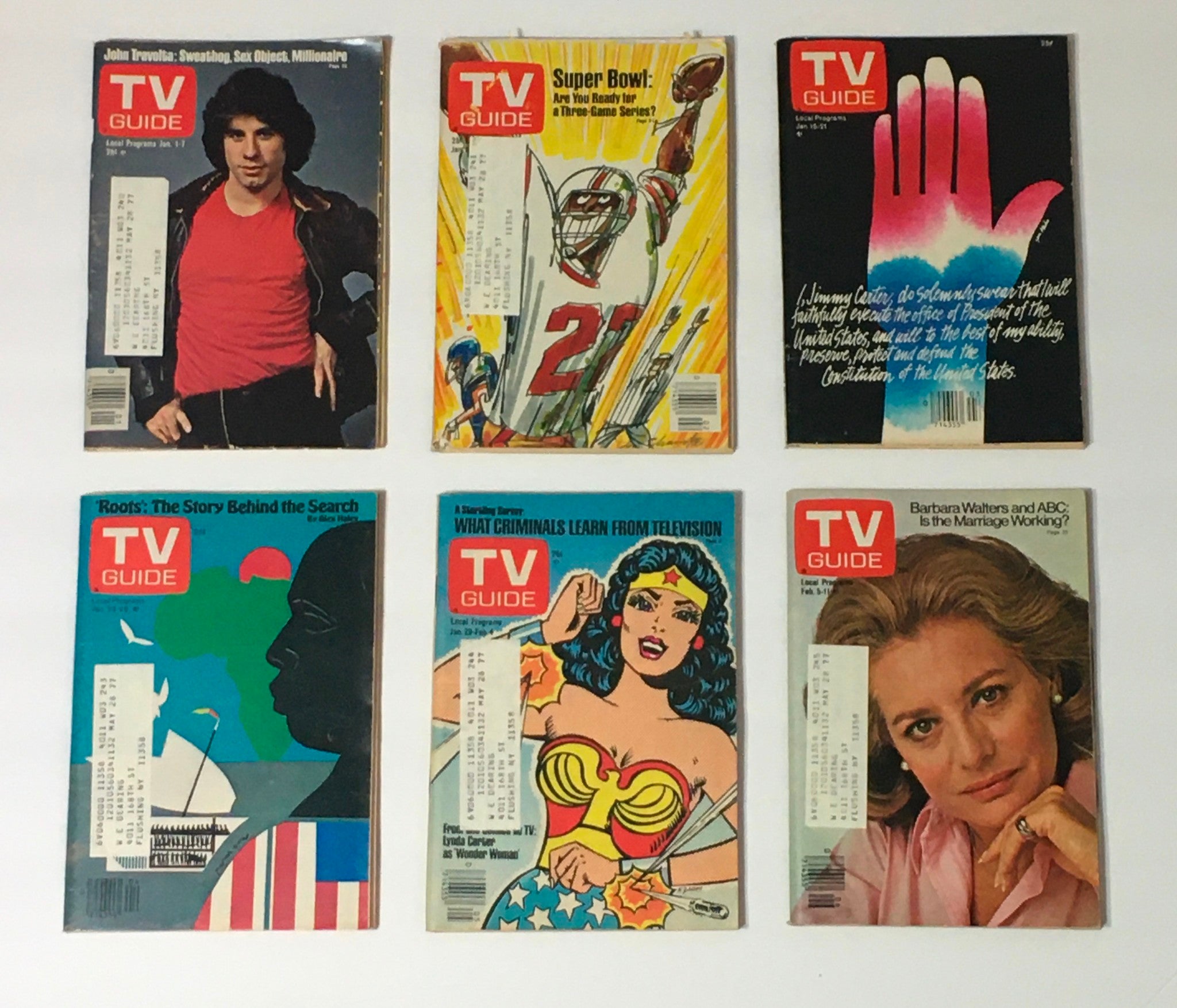 Complete 1977 collection of TV Guide Magazines, featuring all 53 issues, including a special Fall Preview edition.