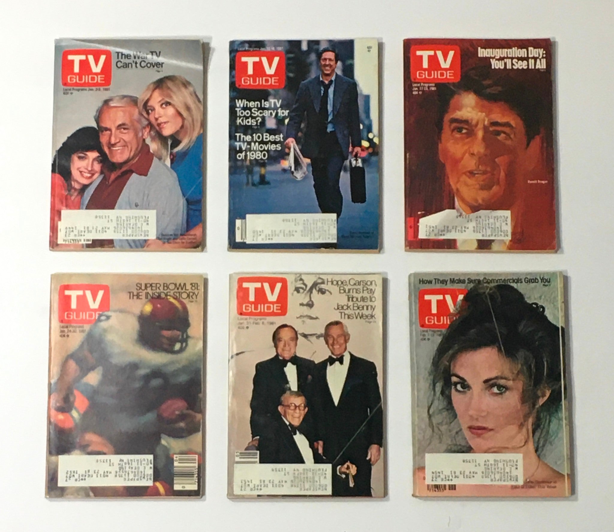 Complete 1981 collection of TV Guide Magazines, containing all 51 issues along with a special Fall Preview edition.