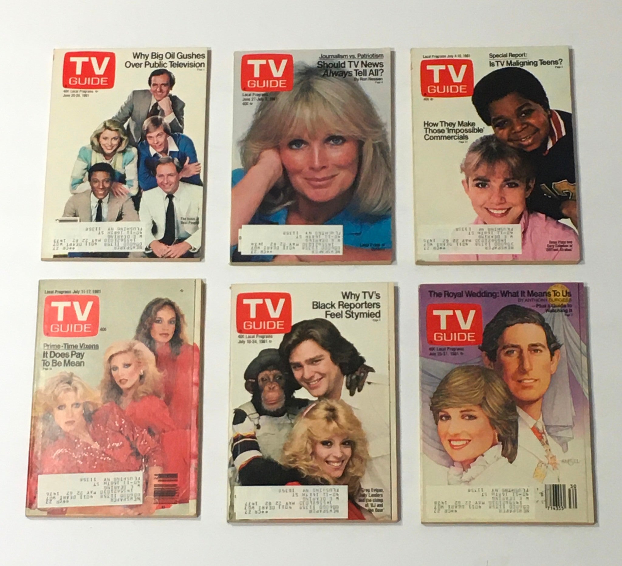 Complete Year Of TV Guide Magazines 1981, 51 Issues: Special Issue Fall Preview