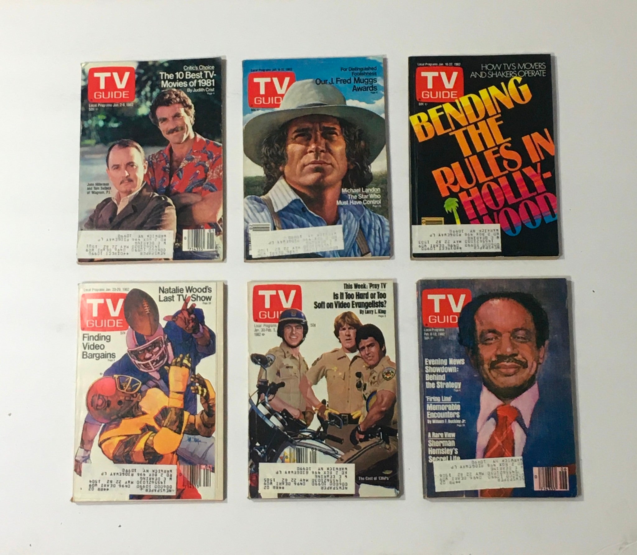 Complete 1982 collection of TV Guide Magazines, containing all 52 issues along with a special Fall Preview edition.