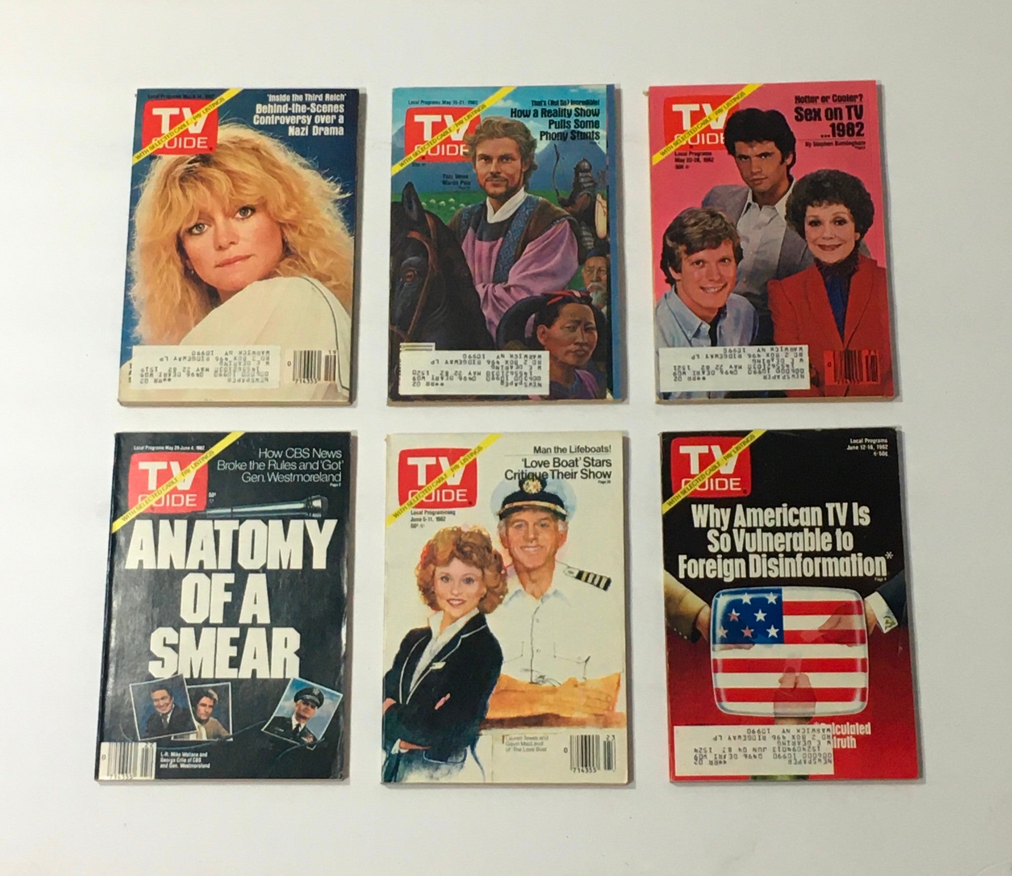 Complete Year Of TV Guide Magazines 1982, 52 Issues: Special Issue Fall Preview