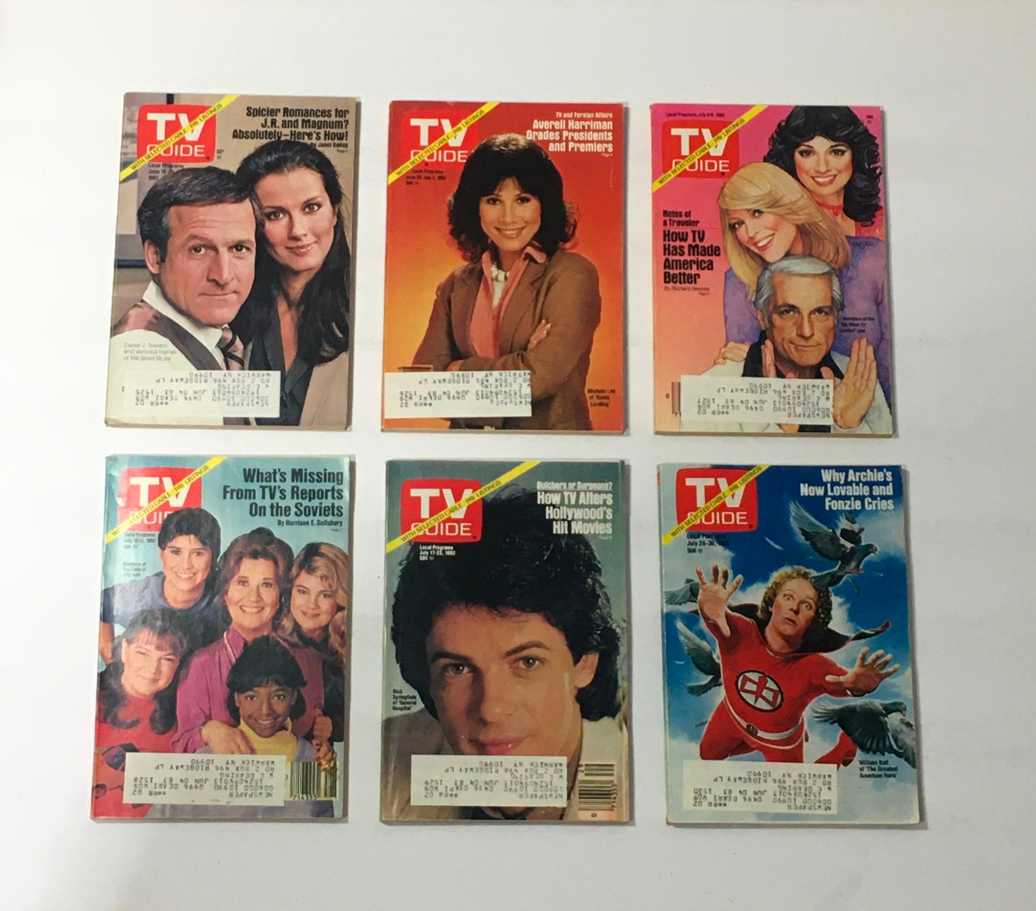 Complete Year Of TV Guide Magazines 1982, 52 Issues: Special Issue Fall Preview