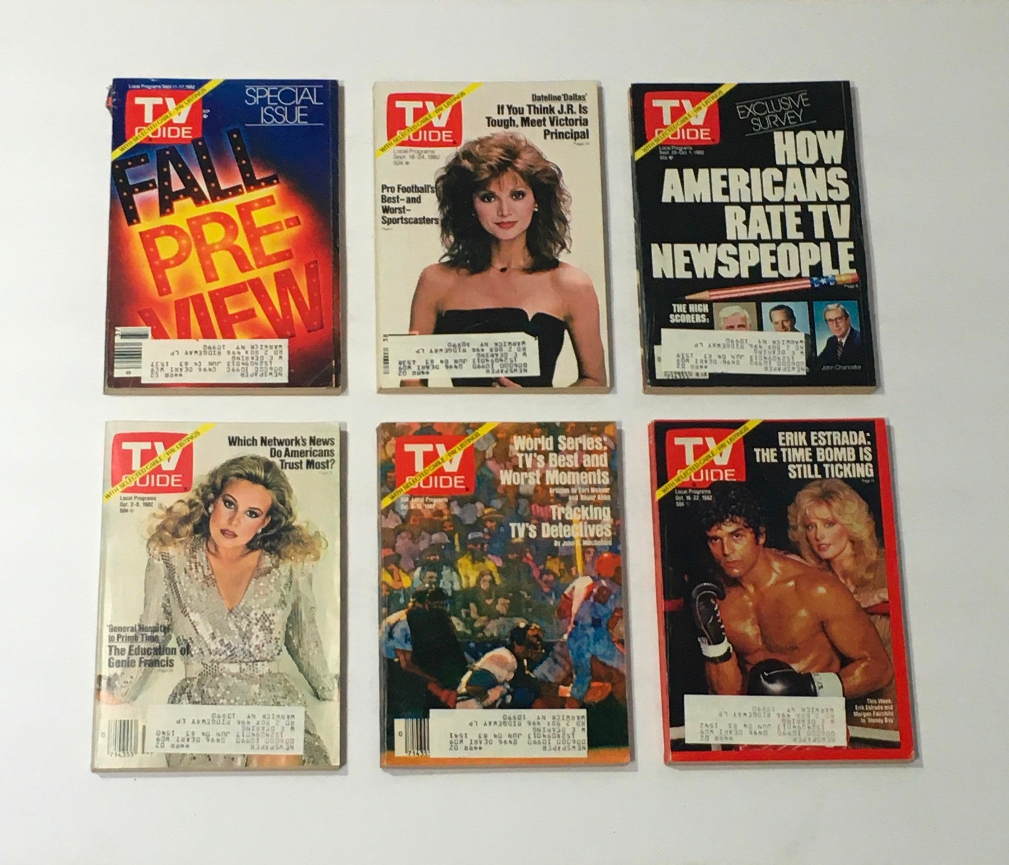 Complete Year Of TV Guide Magazines 1982, 52 Issues: Special Issue Fall Preview