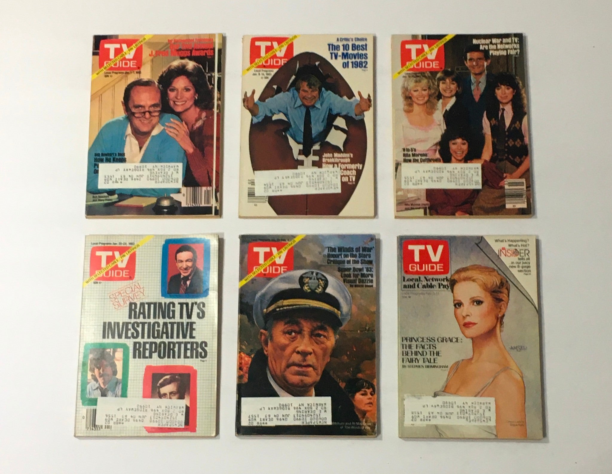 Complete 1983 collection of TV Guide Magazines, containing all 53 issues, including a special Fall Preview edition.