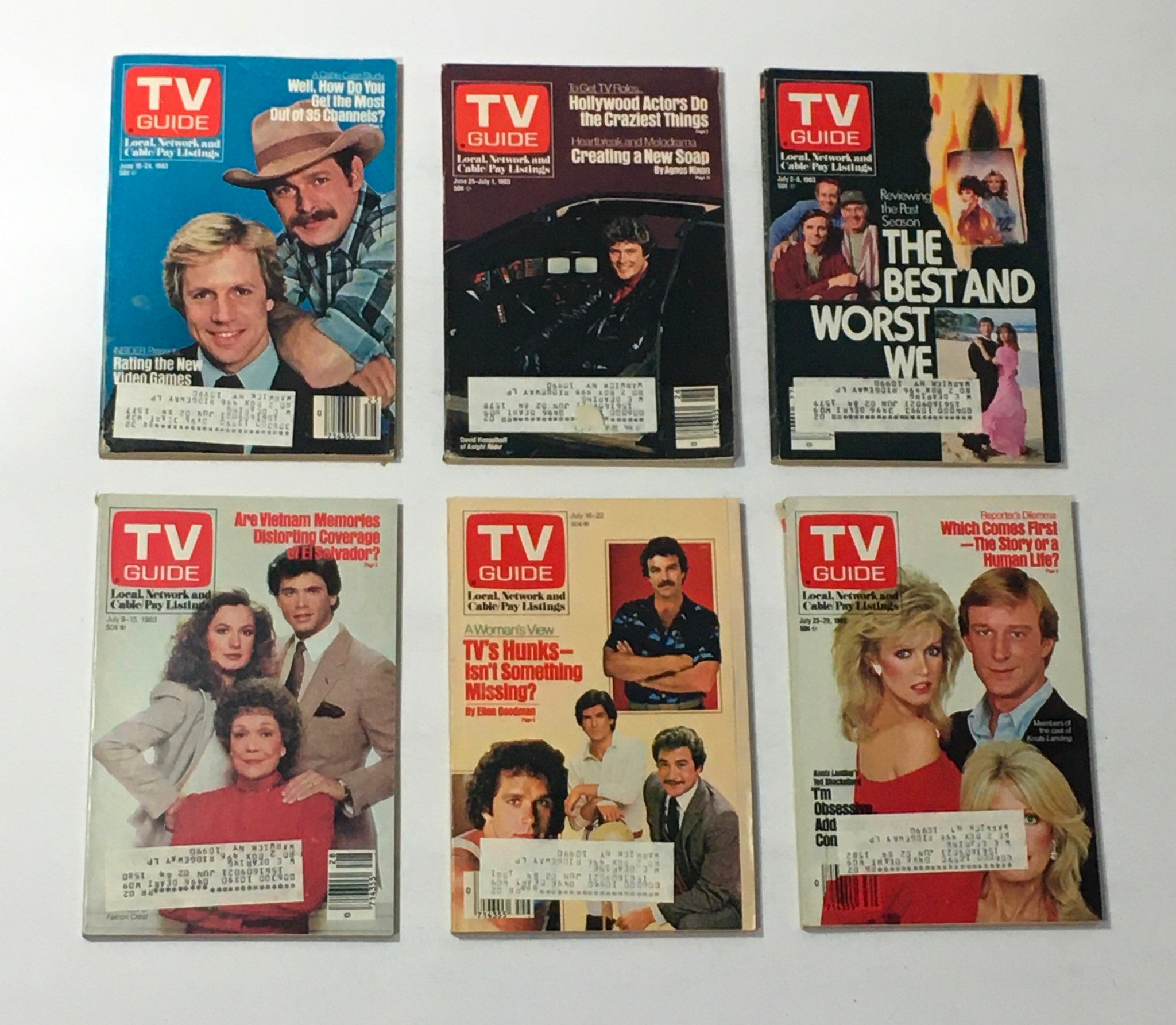 Complete Year Of TV Guide Magazines 1983, 53 Issues: Special Issue Fall Preview