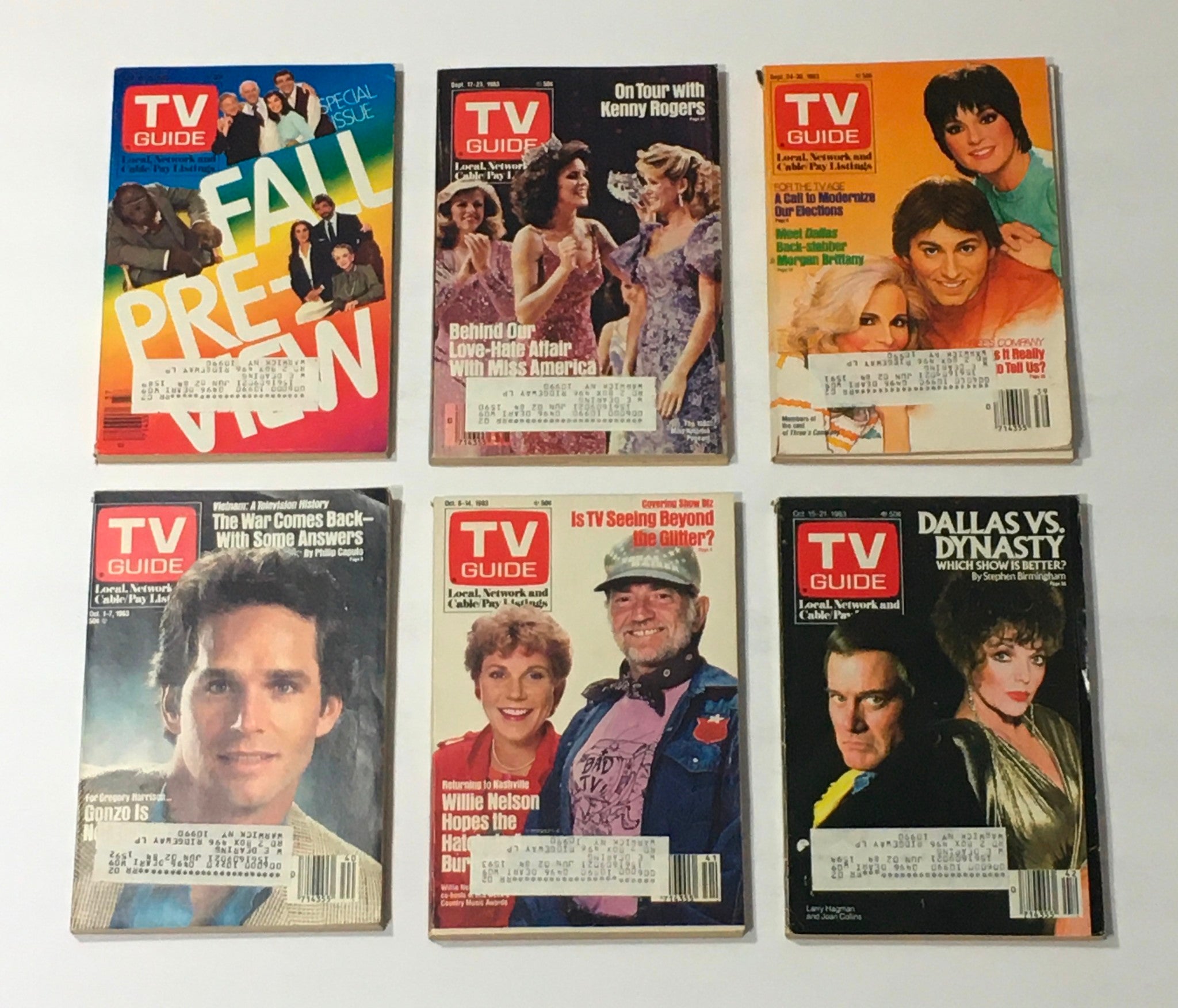 Complete Year Of TV Guide Magazines 1983, 53 Issues: Special Issue Fall Preview