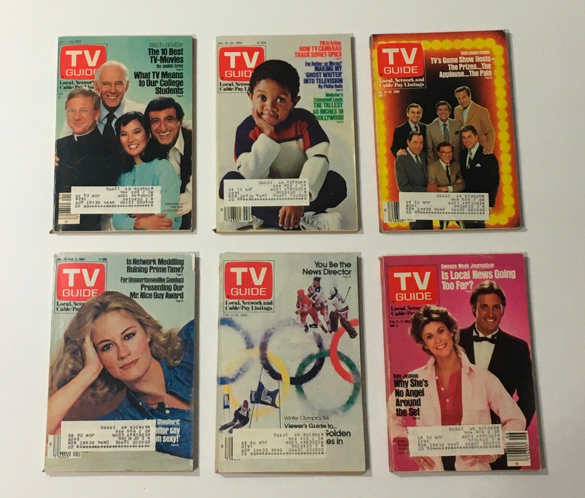 Complete 1984 collection of TV Guide Magazines, containing all 52 issues along with a special Fall Preview edition.