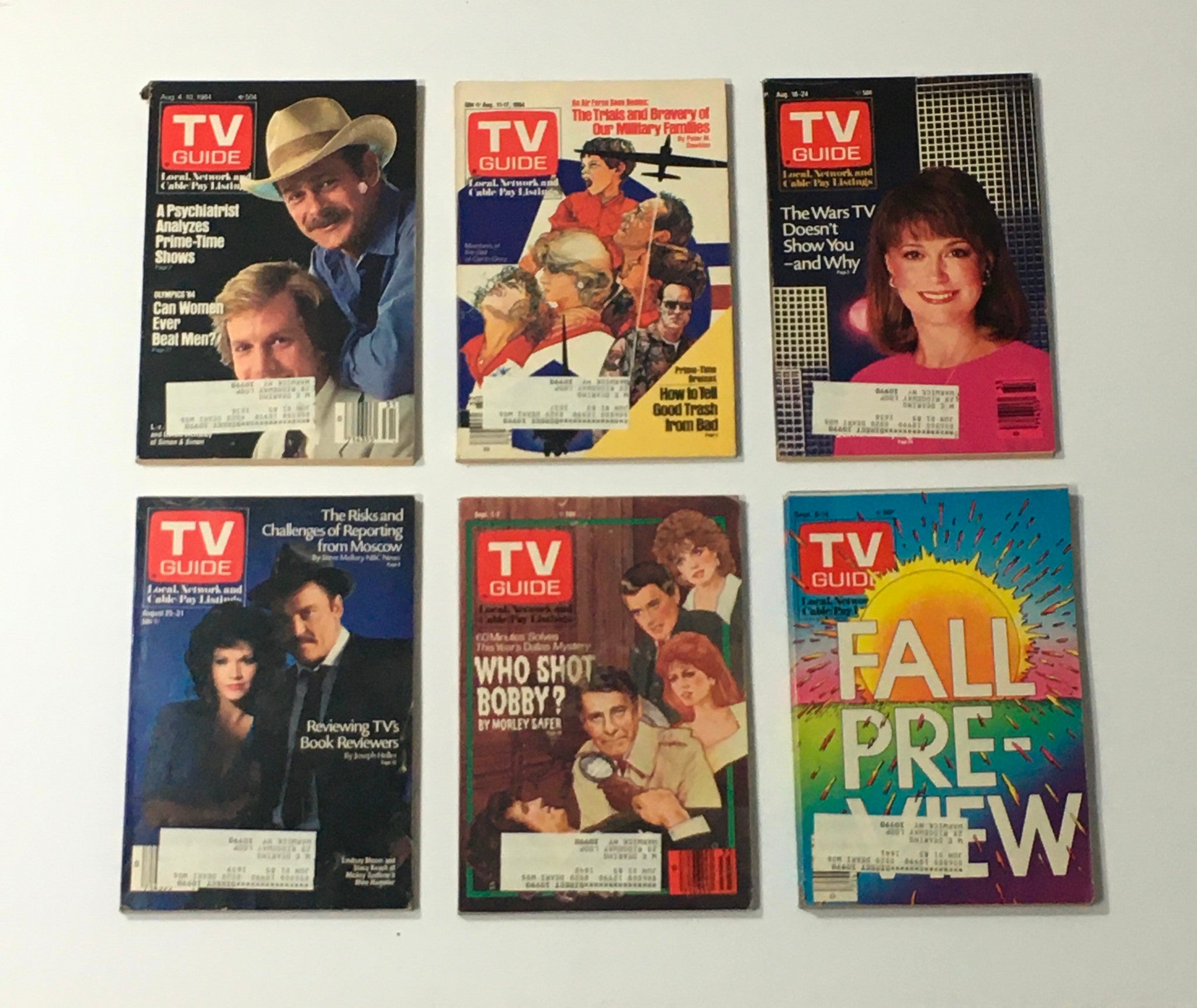 Complete Year Of TV Guide Magazines 1984, 52 Issues: Special Issue Fall Preview