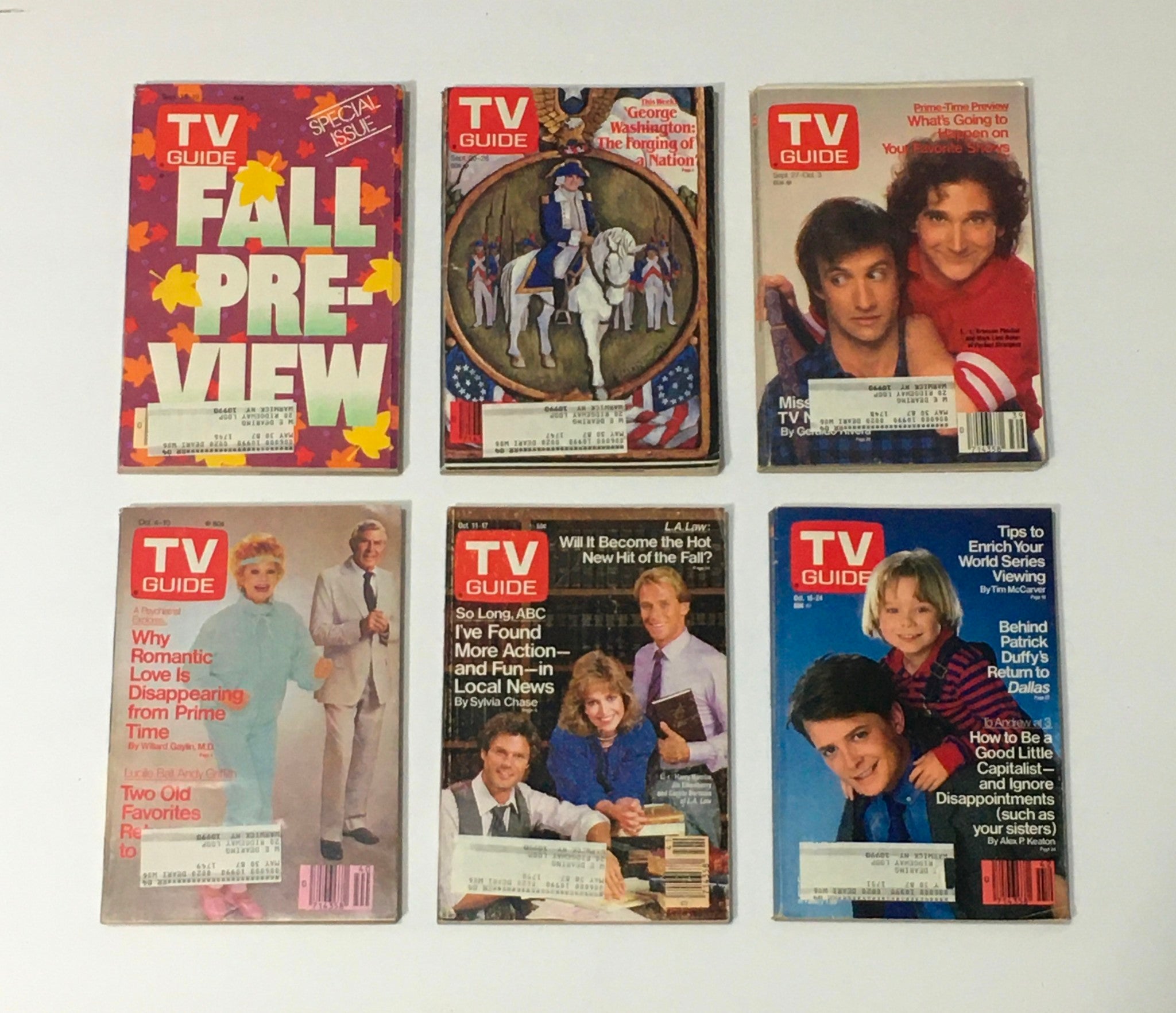 Complete Year Of TV Guide Magazines 1986, 52 Issues: Special Issue Fall Preview