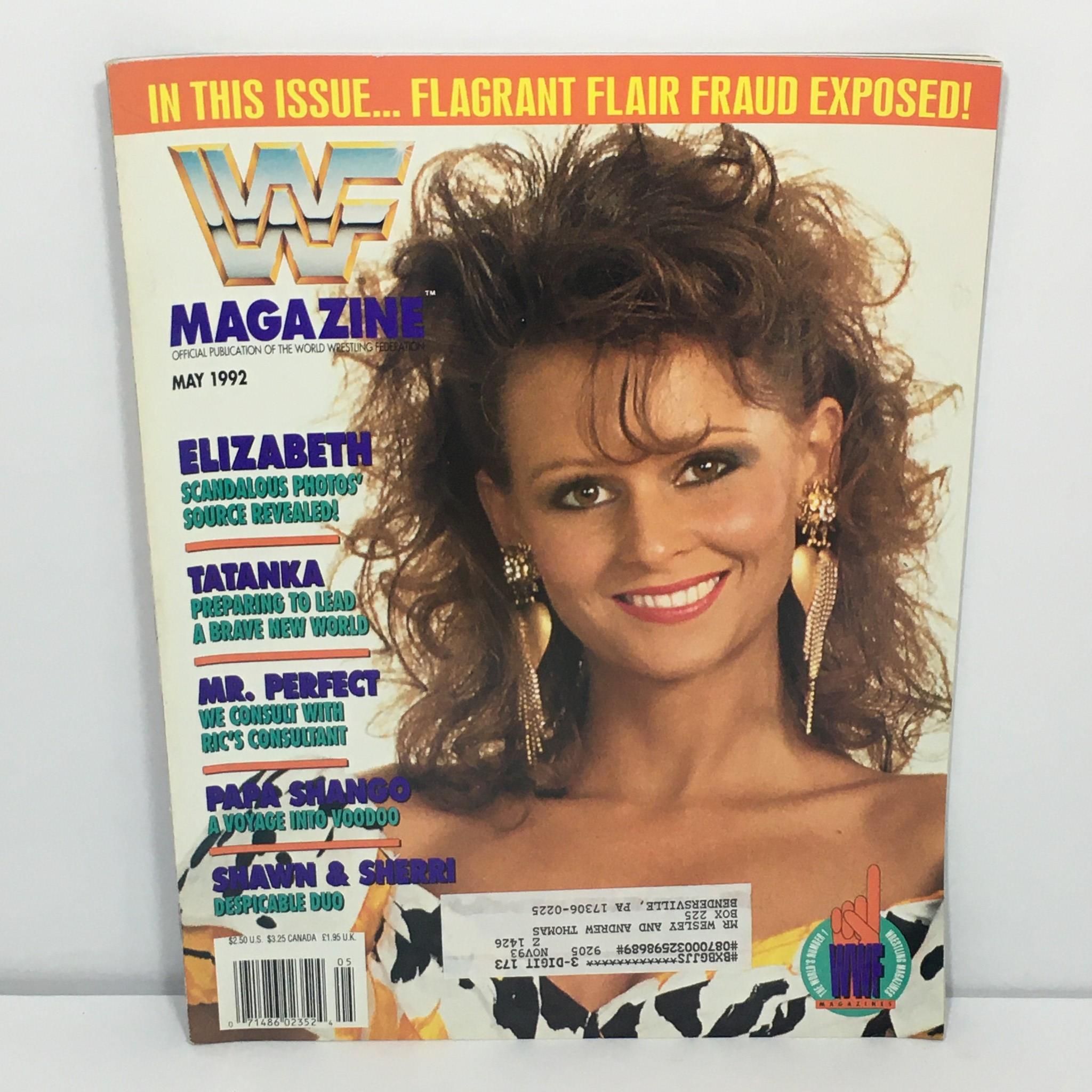 WWF / WWE Magazine May 1992: Elizabeth / Tatanka / Mr. Perfect