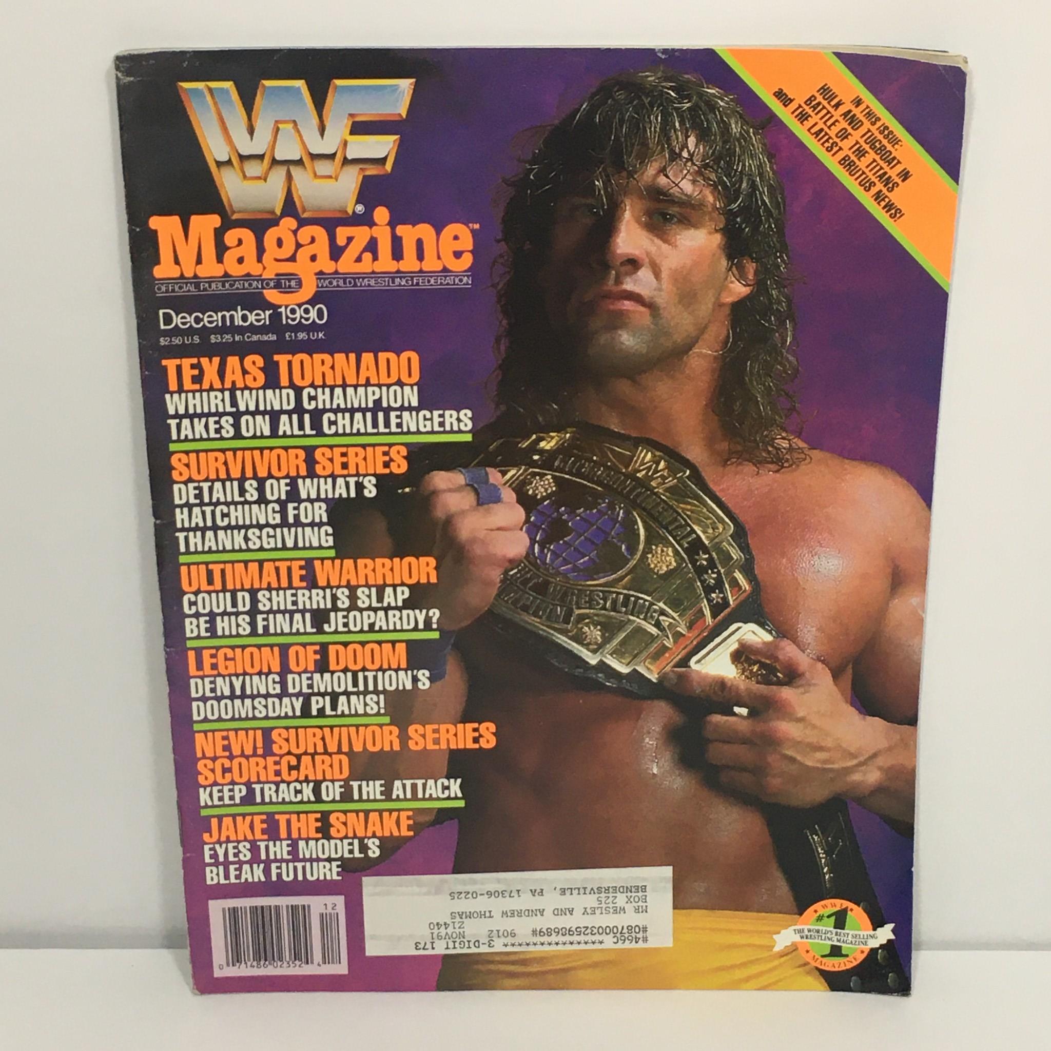 WWF / WWE Magazine December 1990: Texas Tornado / Survivor Series