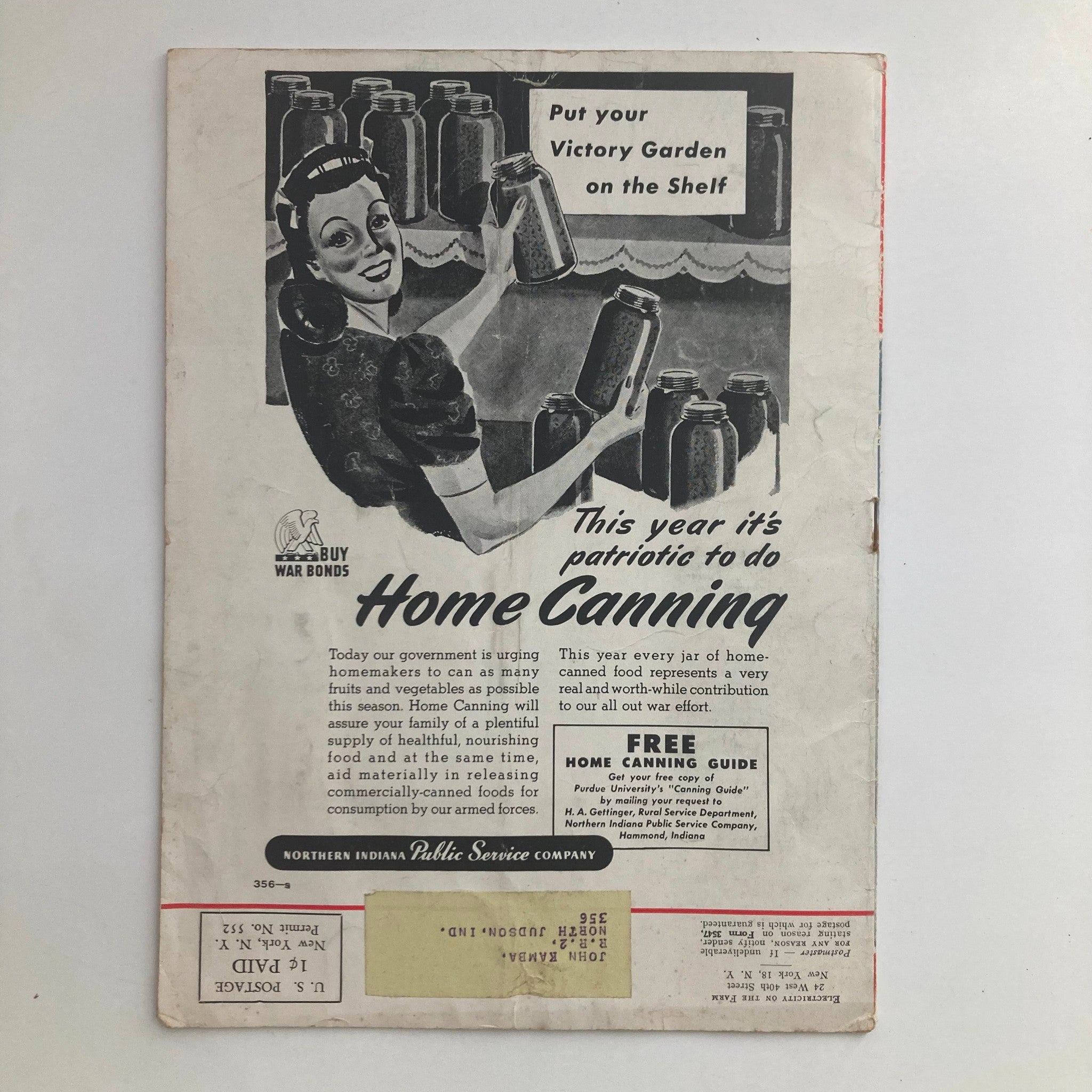 VTG Electricity on the Farm Magazine July 1943 Cooling Systems for Hens