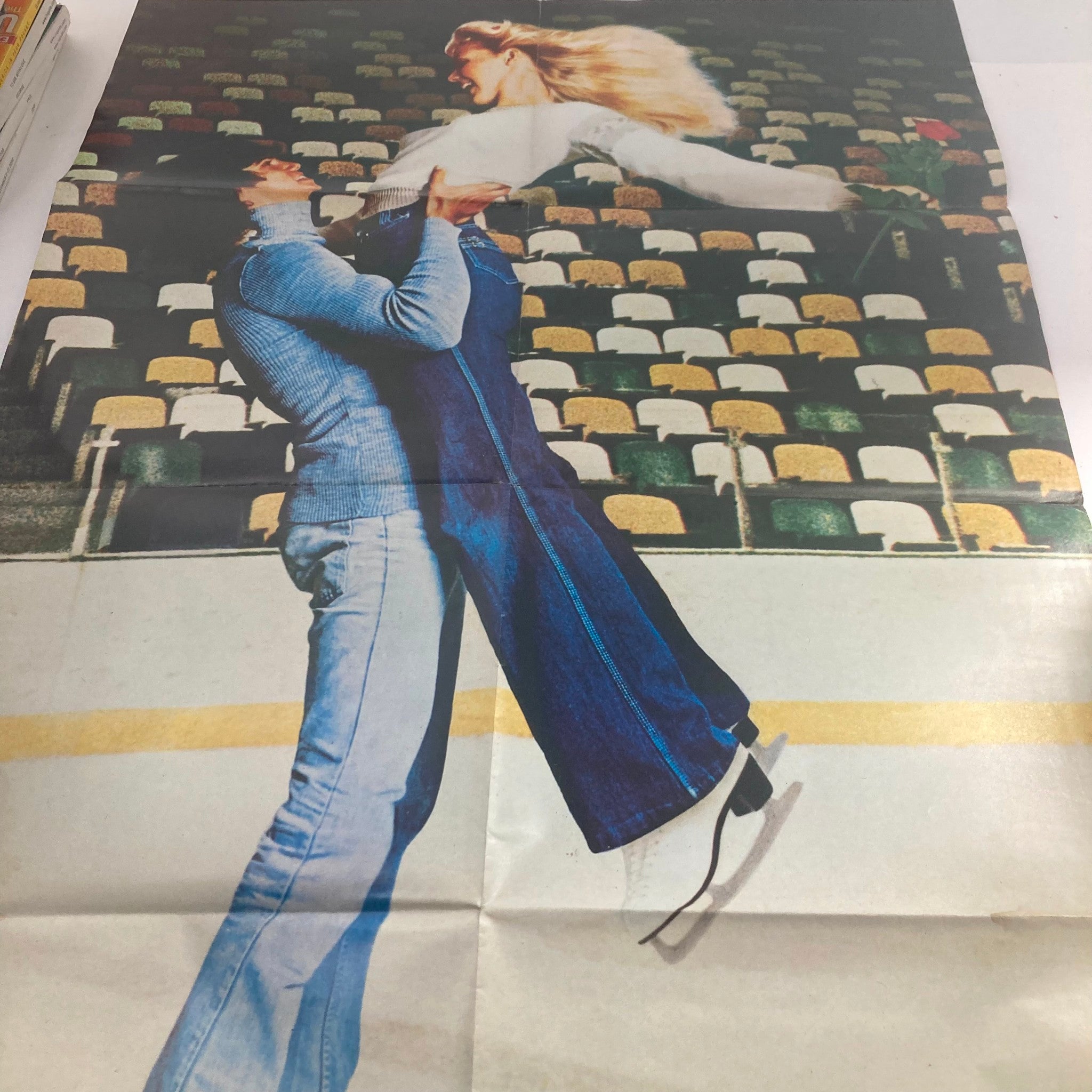 VTG Official Poster Magazine No. 1 1978 Ice Castles Lynn-Holly & Robby No Label