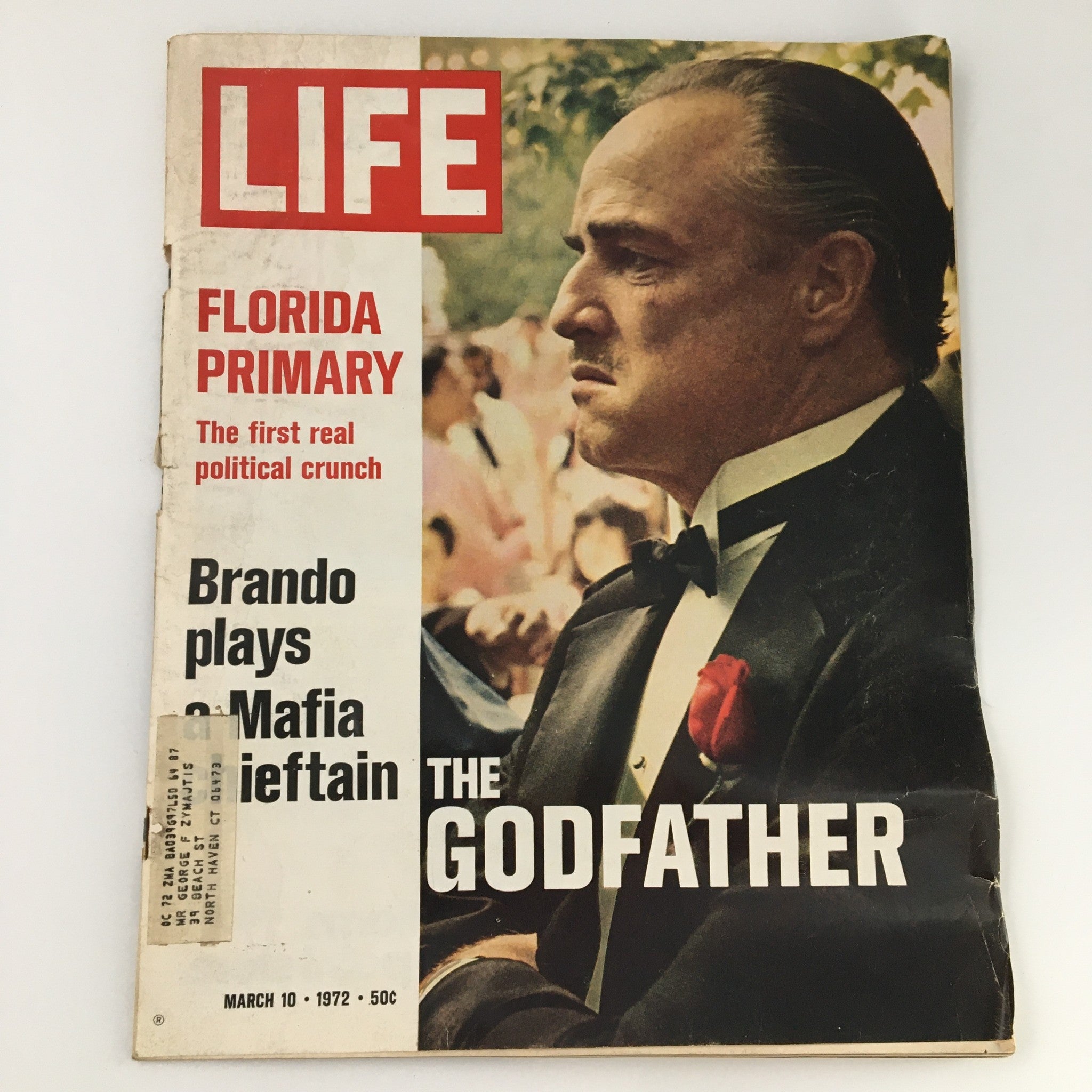 VTG Life Magazine March 10 1972 Actor Marlon Brando in The Godfather Cover