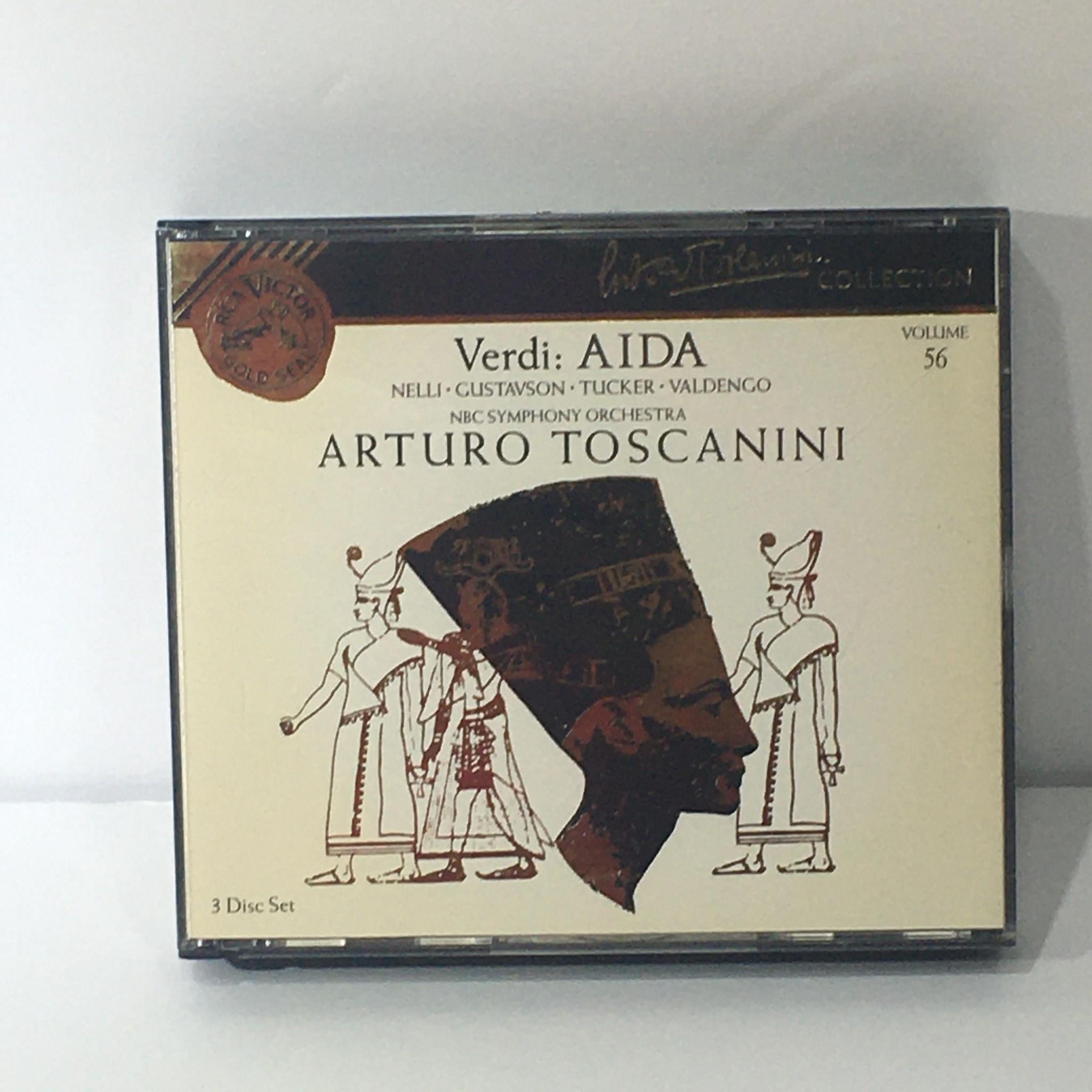 Verdi: Aida Arturo Toscanini Volume 56 3 Disc Set Audio CD