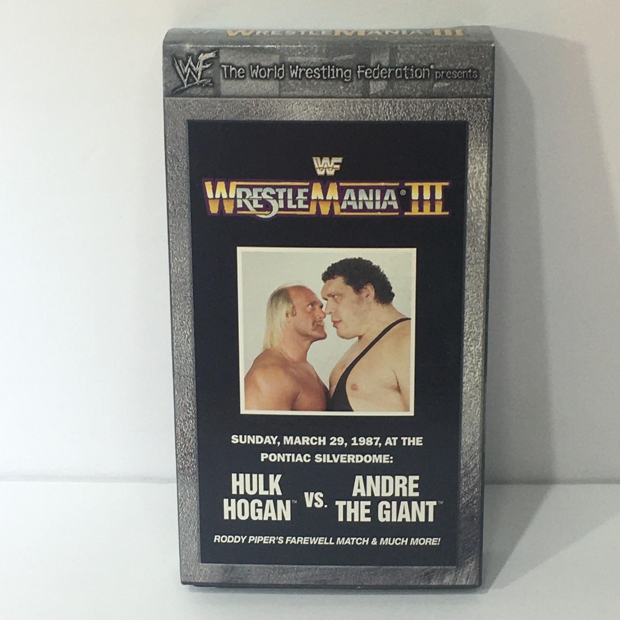 WWF: WrestleMania III Hulk Hogan , Andre The Giant and Ricky Steamboat VHS