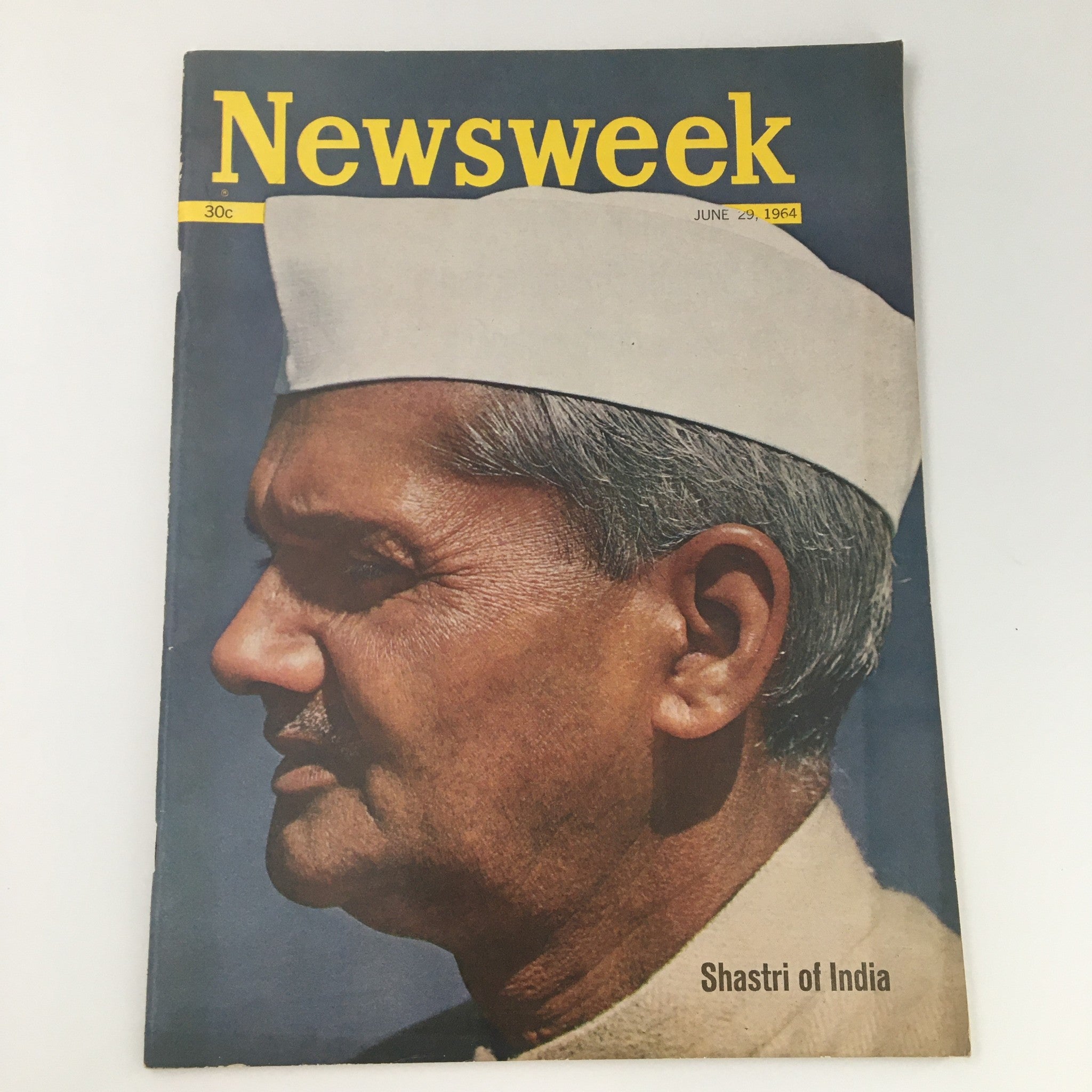 VTG Newsweek Magazine June 29 1964 Prime Minister Lal Bahadur Shastri, Newsstand