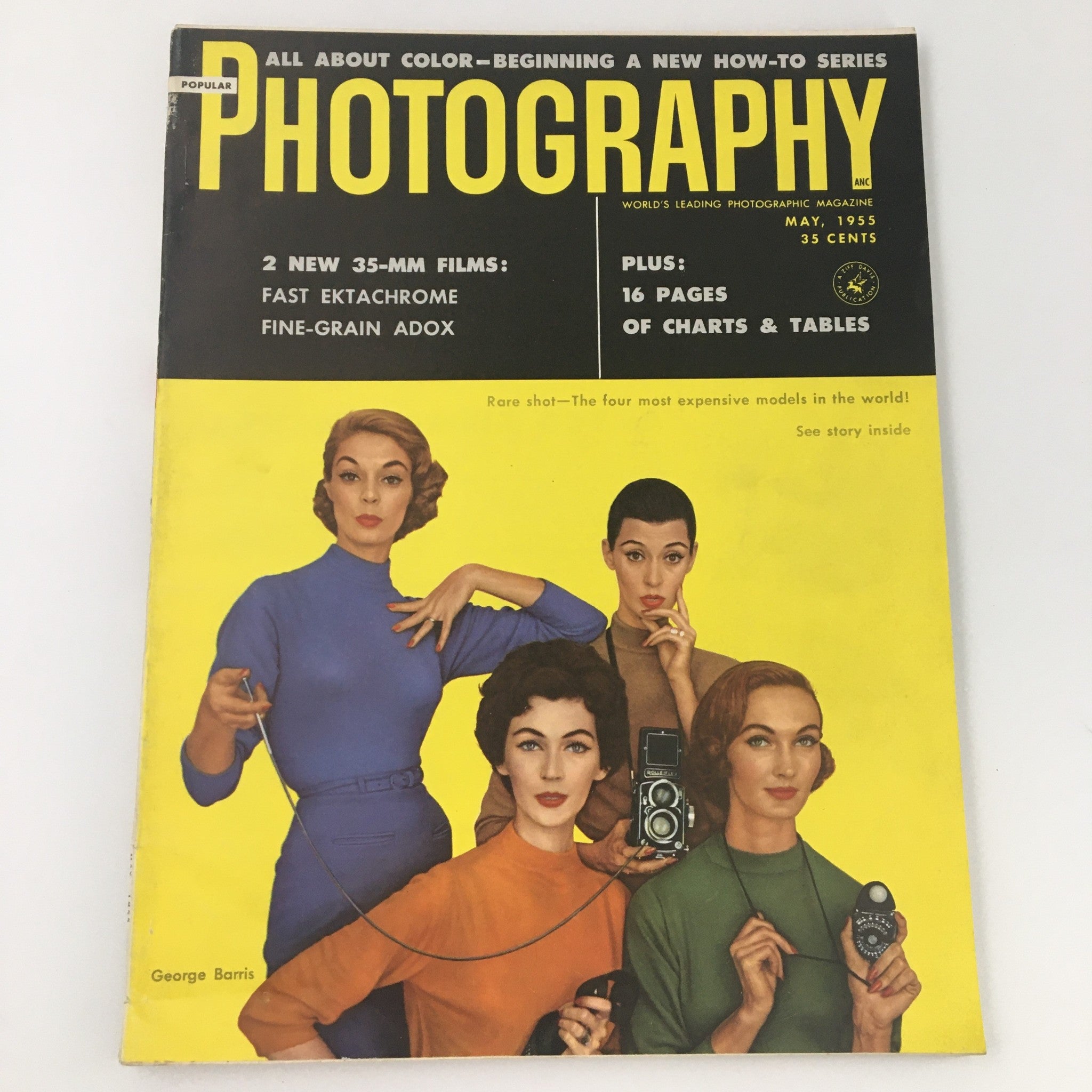 VTG Photography Magazine May 1955 Photographer George Harris, Newsstand