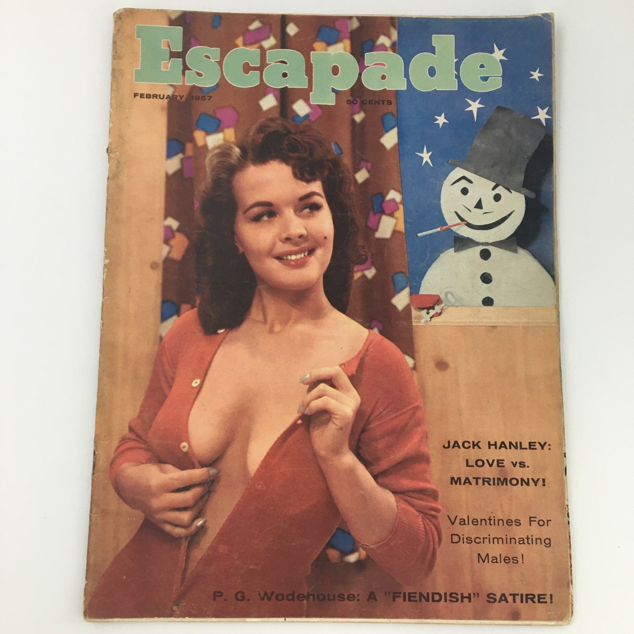 VTG Escapade Magazine February 1957 Vol 11 #5 Jack Hanley Love Feature Newsstand