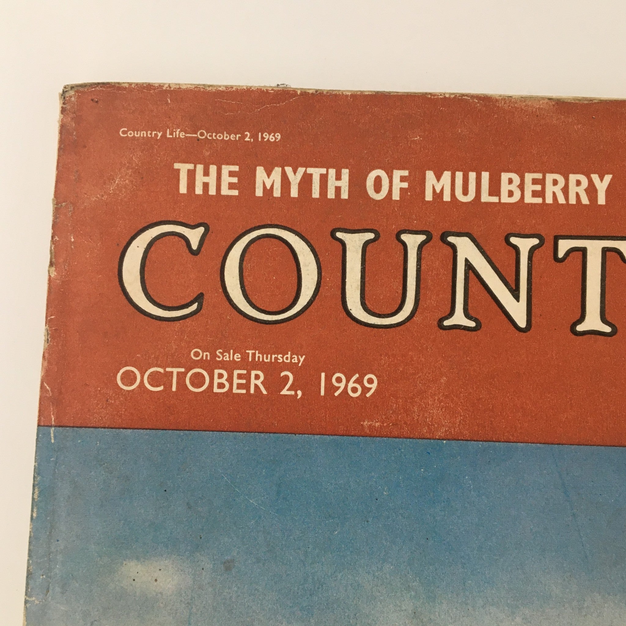 VTG Country Life Magazine October 2 1969 Myth of Mulberry Burn Veneer, Newsstand